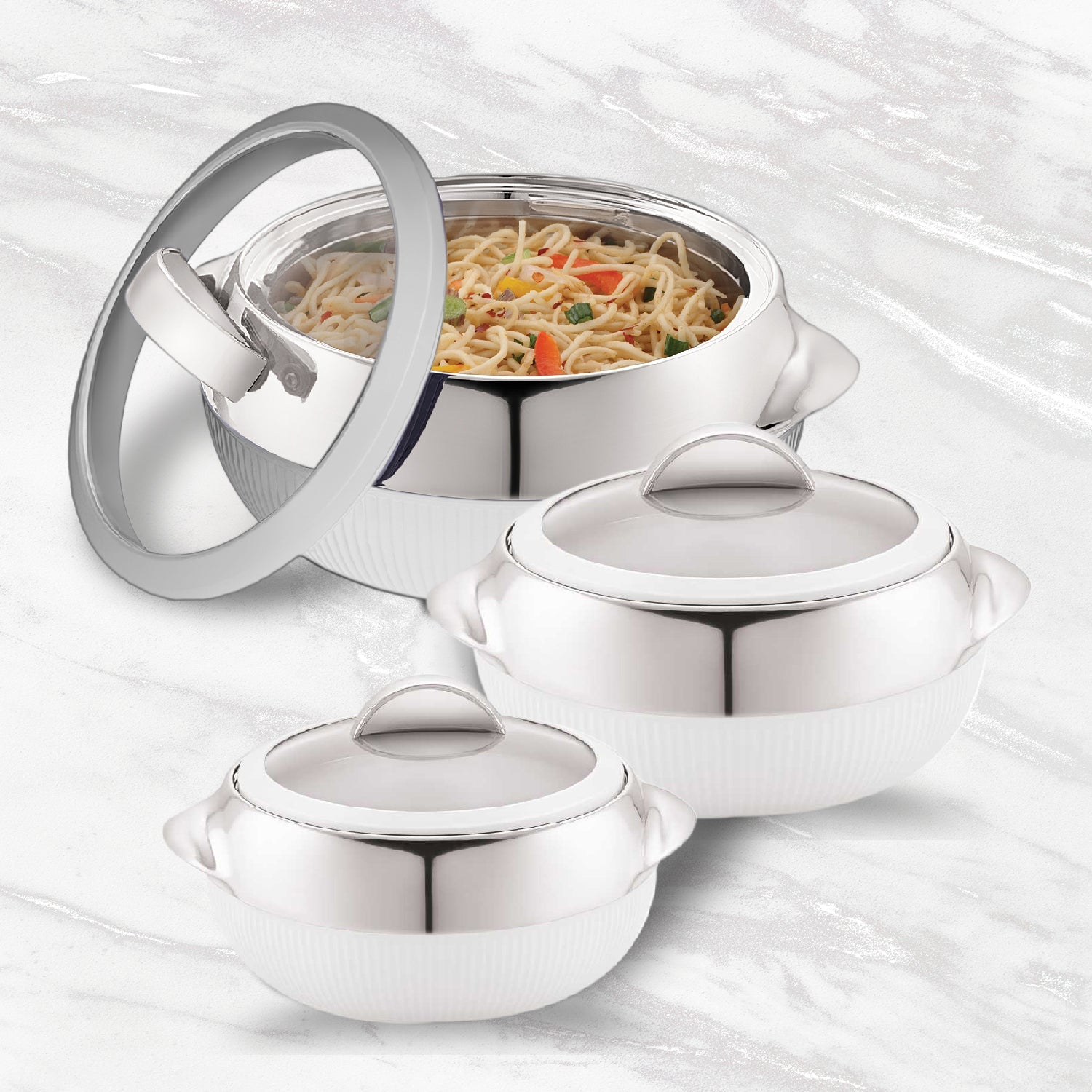 Casserole set – Cello Linea Insulated Casserole, Set of 3