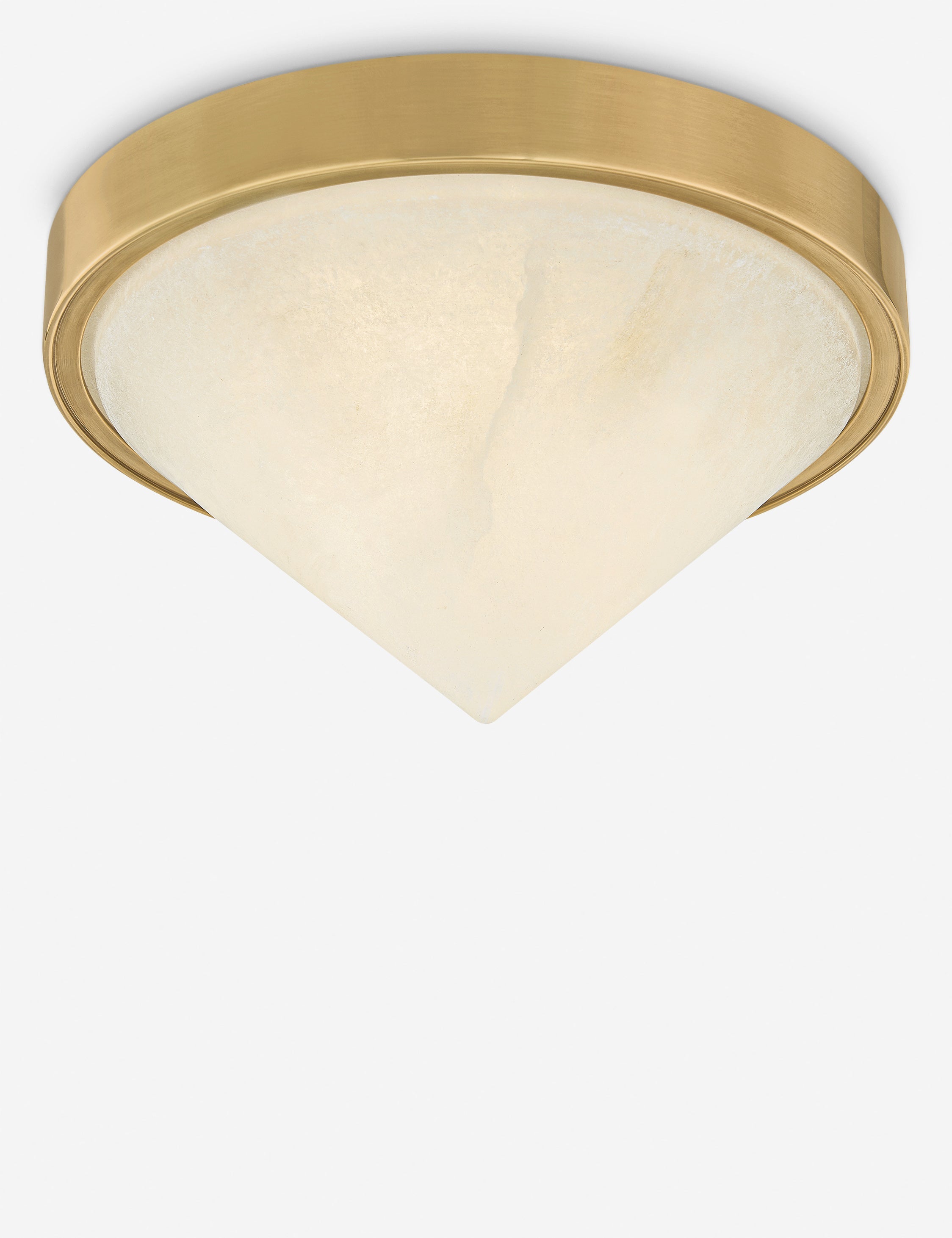 Lulu and Georgia Priti Flush Mount Light – Antique Brass