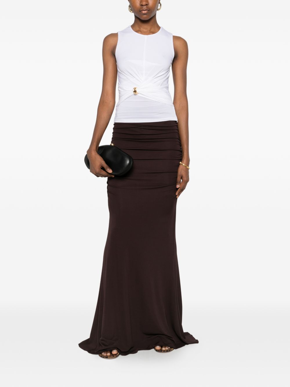 Elisabetta Franchi Sleeveless top – 92% Viscose 08% Elastane - view 3
