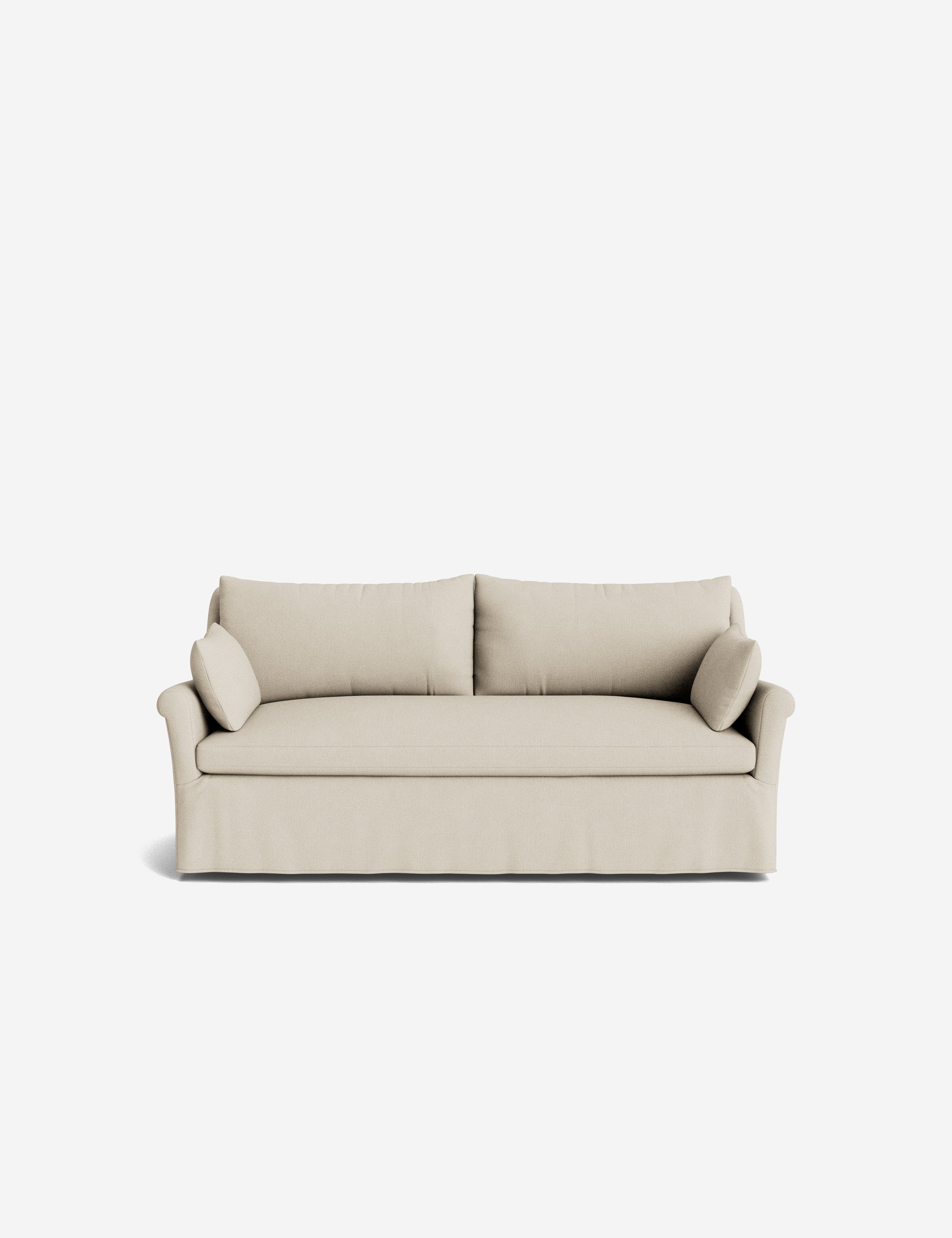 Lulu and Georgia Portola Rolled Arm Slipcover Sofa - view 100