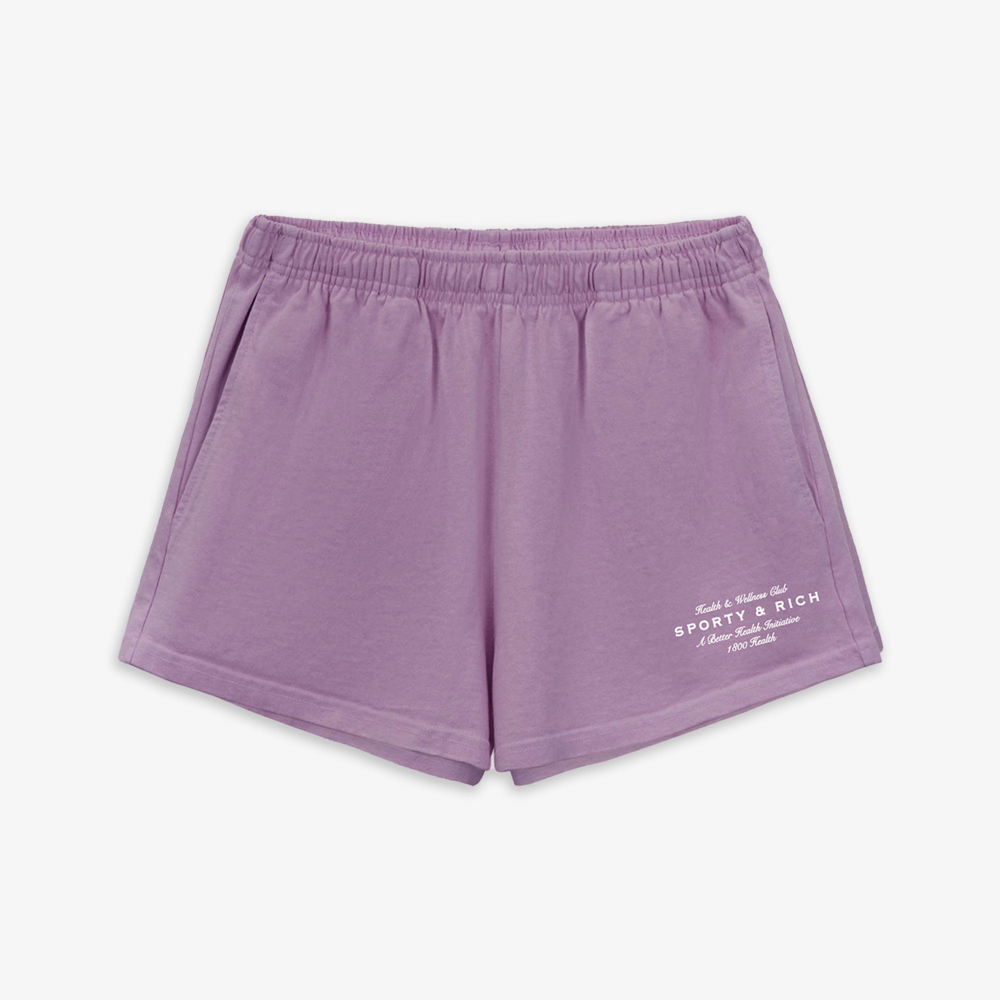 Sporty & Rich | Health Initiative Disco Short { Soft Lavender/white