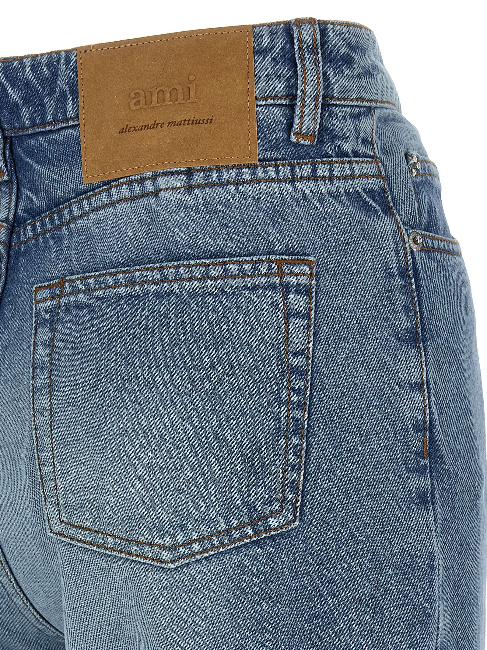 Ami Paris Flared Leg Jeans – 100% cotton - view 4