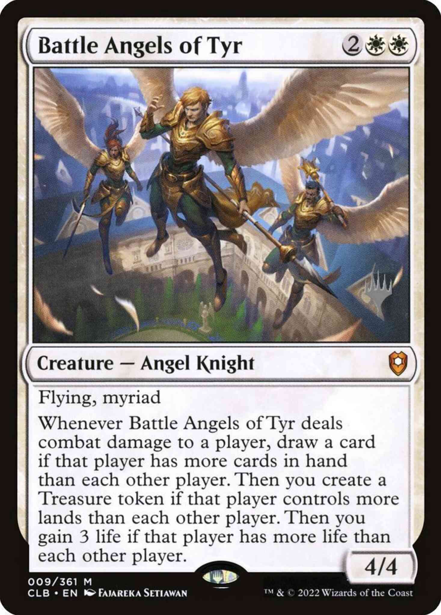 Magic Battle Angels of Tyr [9p] [Promo Pack] [Commander Legends: Battle for Baldur's Gate: Promos] [Non-Foil]
