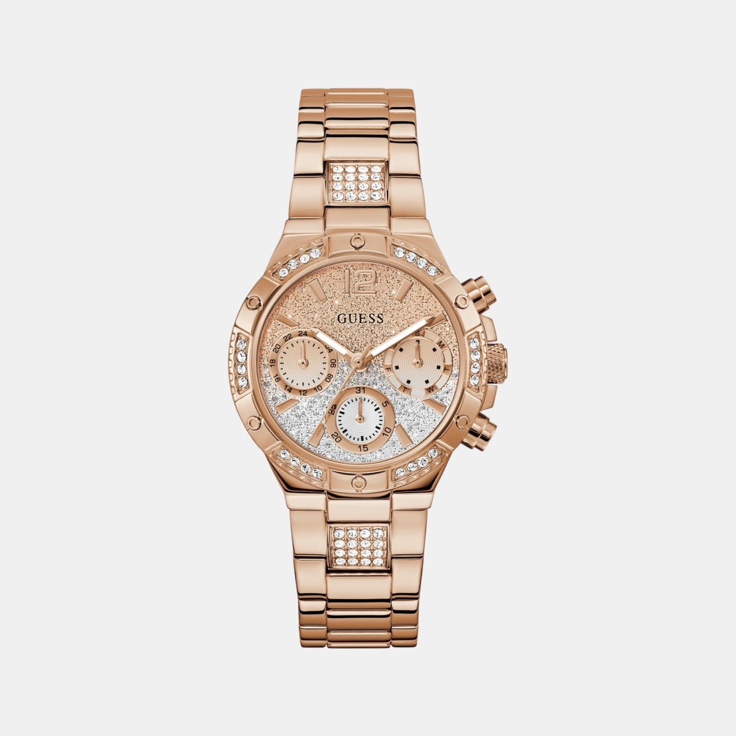 Guess Harlow Women Quartz Ombre Dial Multi-Function Stainless Steel Watch GW0950L4
