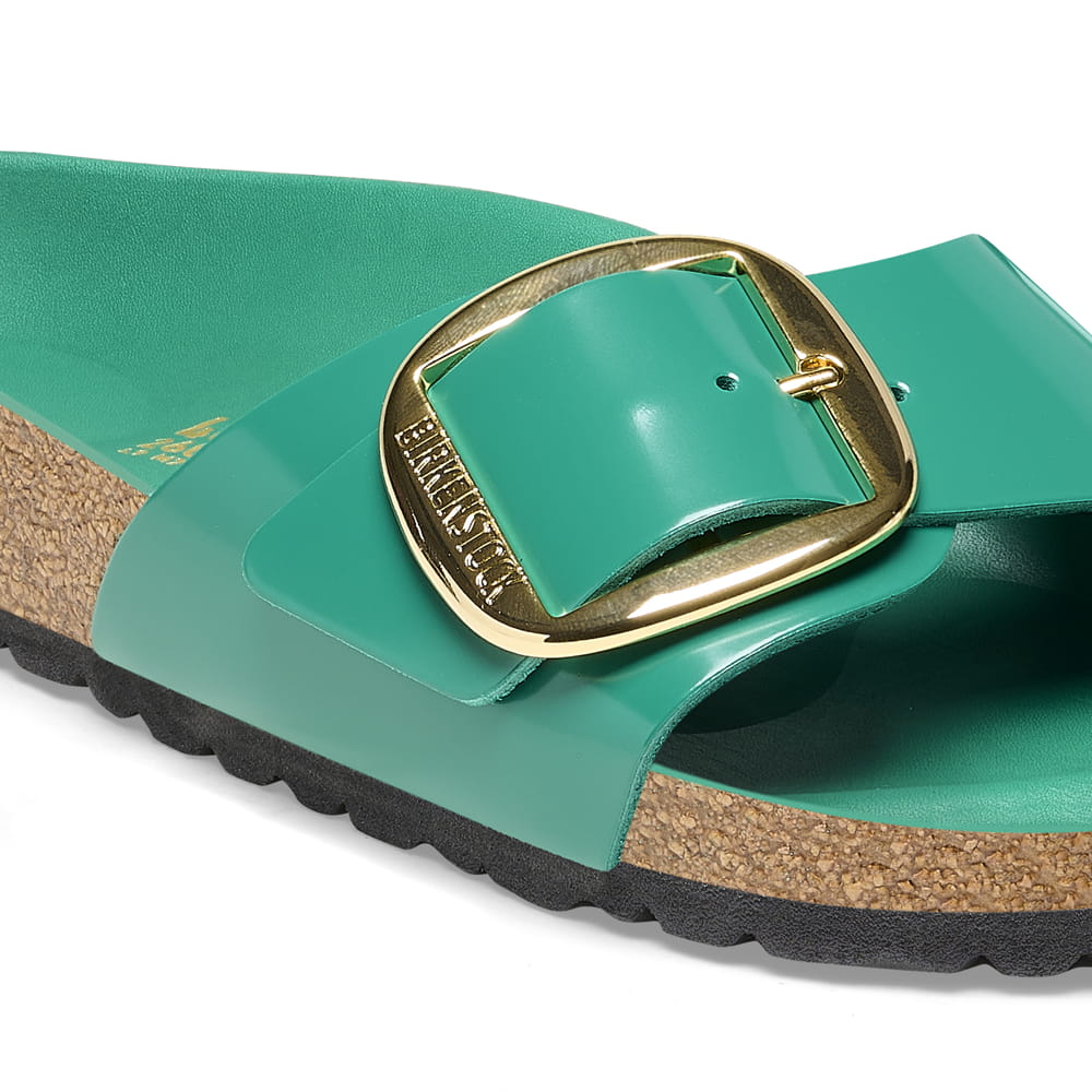 Birkenstock Madrid Big Buckle Natural Leather Patent - view 5