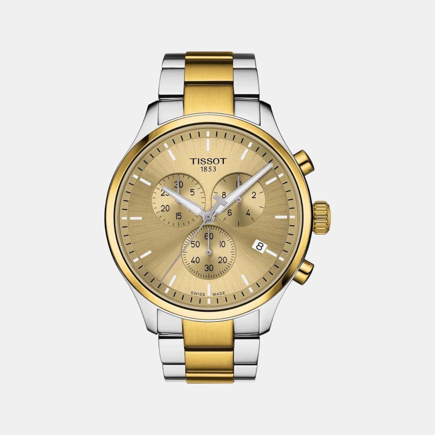 Tissot Chrono Xl Classic Men Quartz Champagne Dial Chronograph Stainless Steel Watch T1166172202100