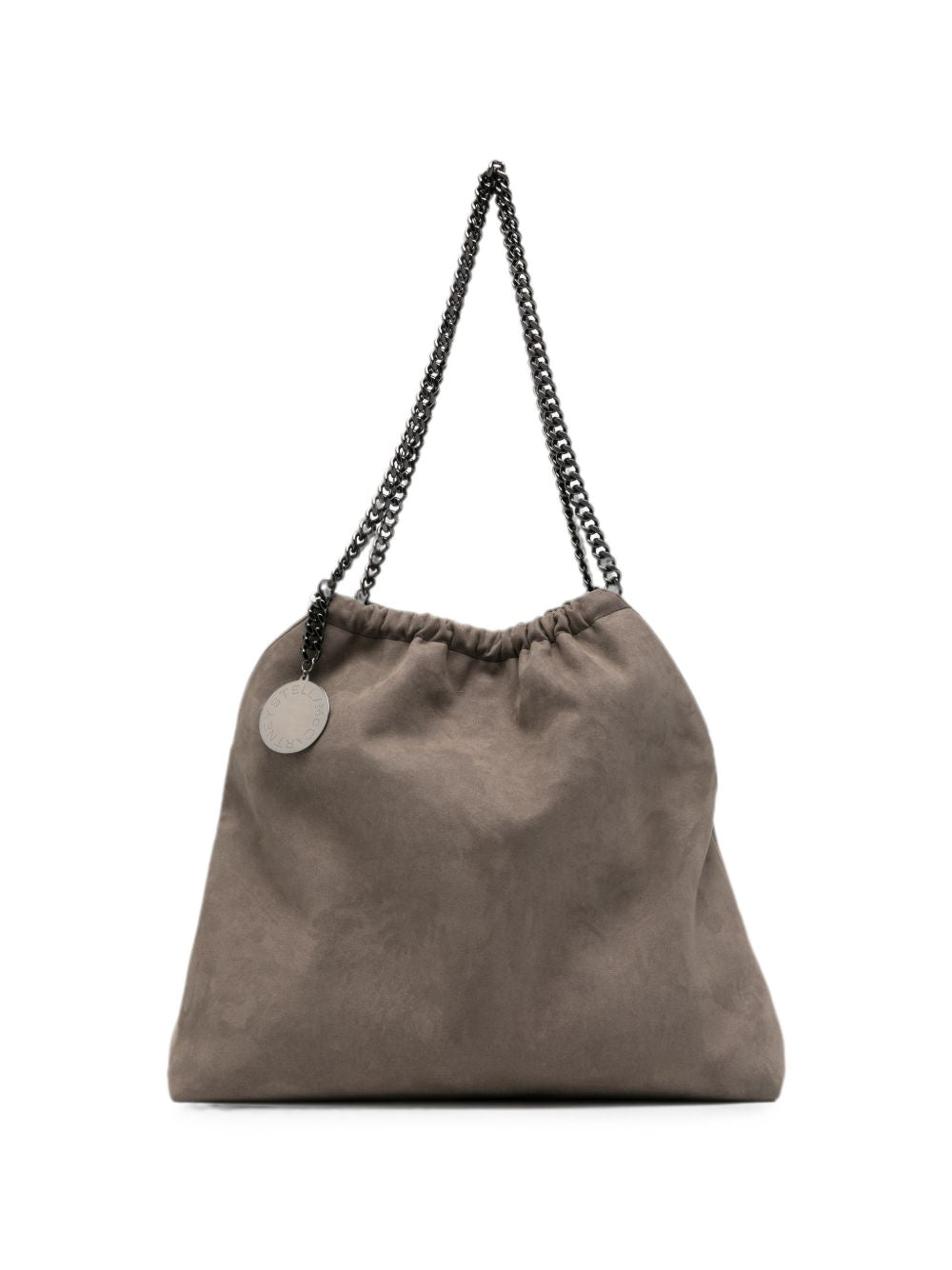 Stella McCartney Faux-Suede Ruched Bag – 100% Polyamide