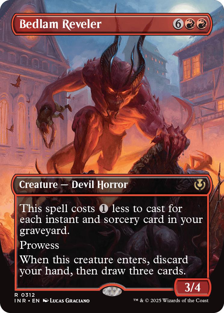Bedlam reveler 312 – Magic Bedlam Reveler [312] [Borderless] [Innistrad Remastered] [Non-Foil]