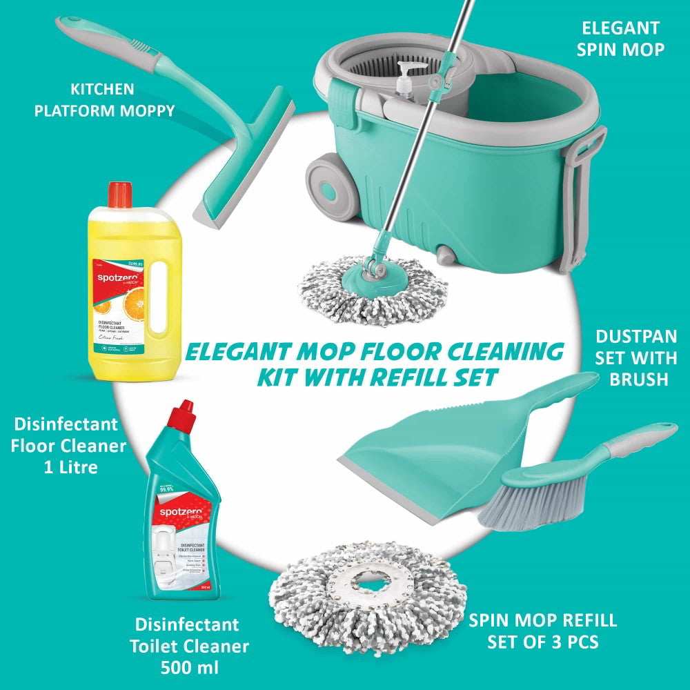 Elegant Mop Floor and Kitchen Cleaning Kit (Spotzero by Milton) - view 2