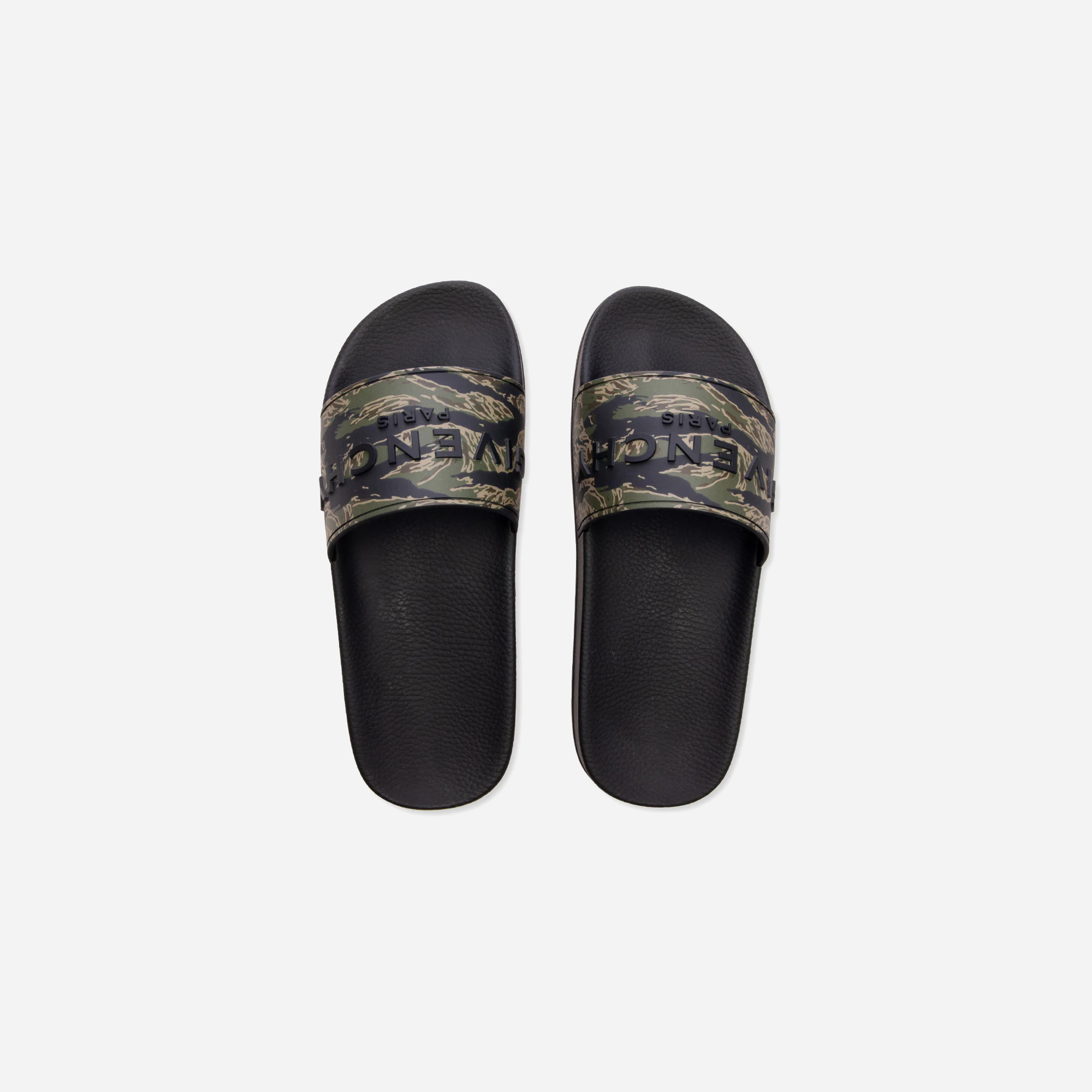 Givenchy Slide Flat Sandals Black/Khaki - view 3