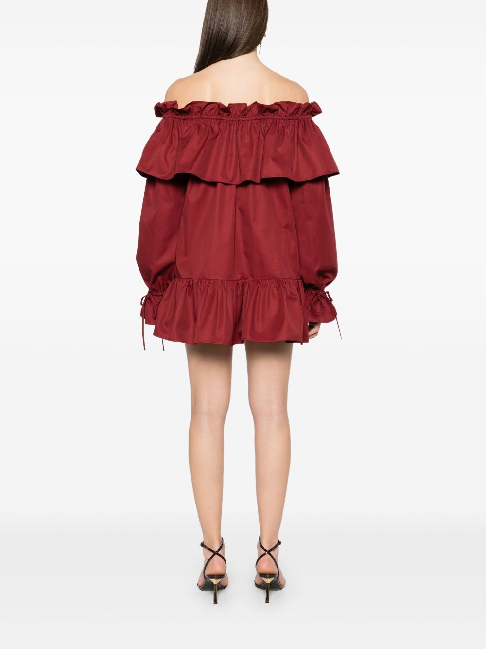 Saint Laurent ruffled cotton mini dress – Cotton 100% - view 2