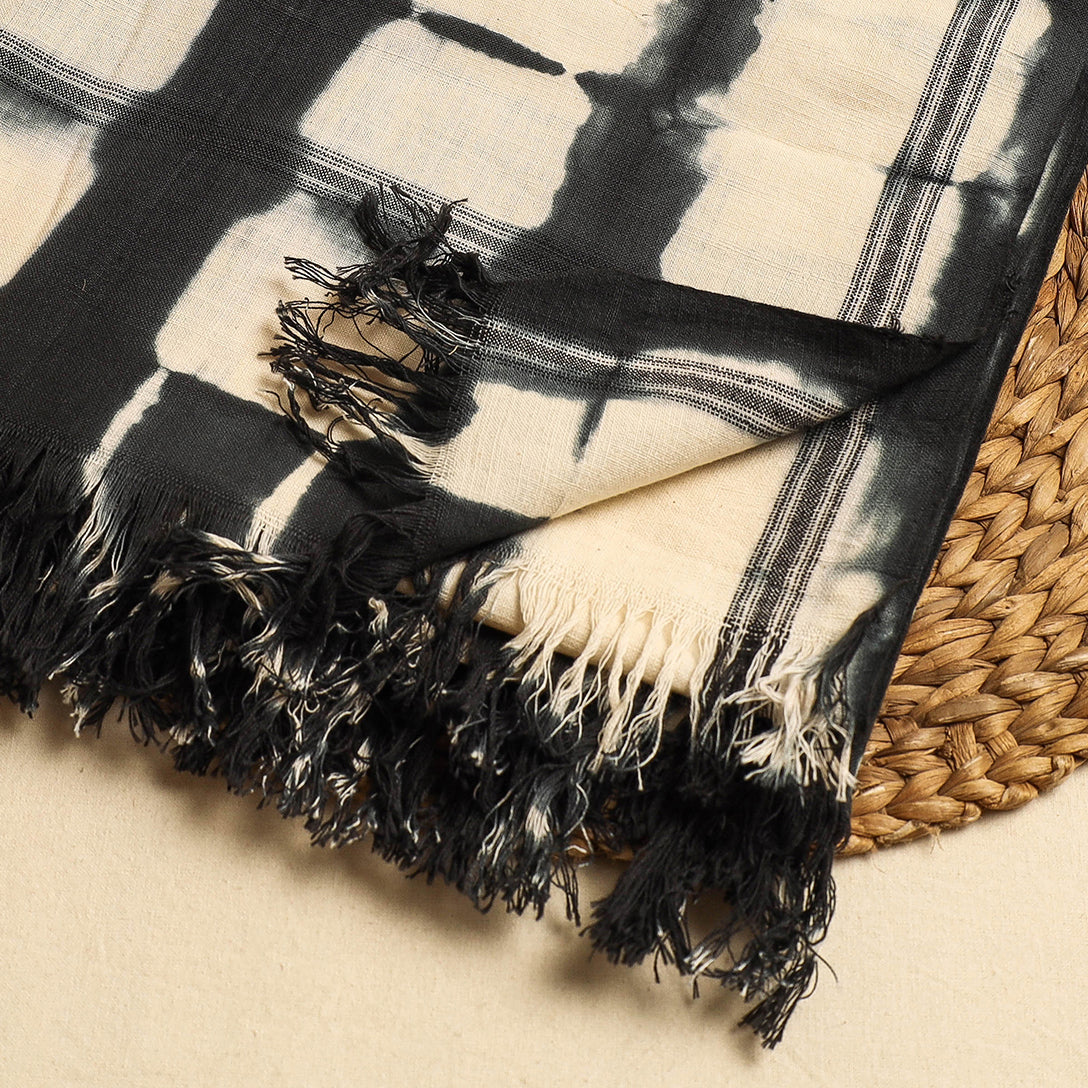 HAVELI CHRONICLES Black - Shibori Tie-dye Cotton Bath Towel - view 2