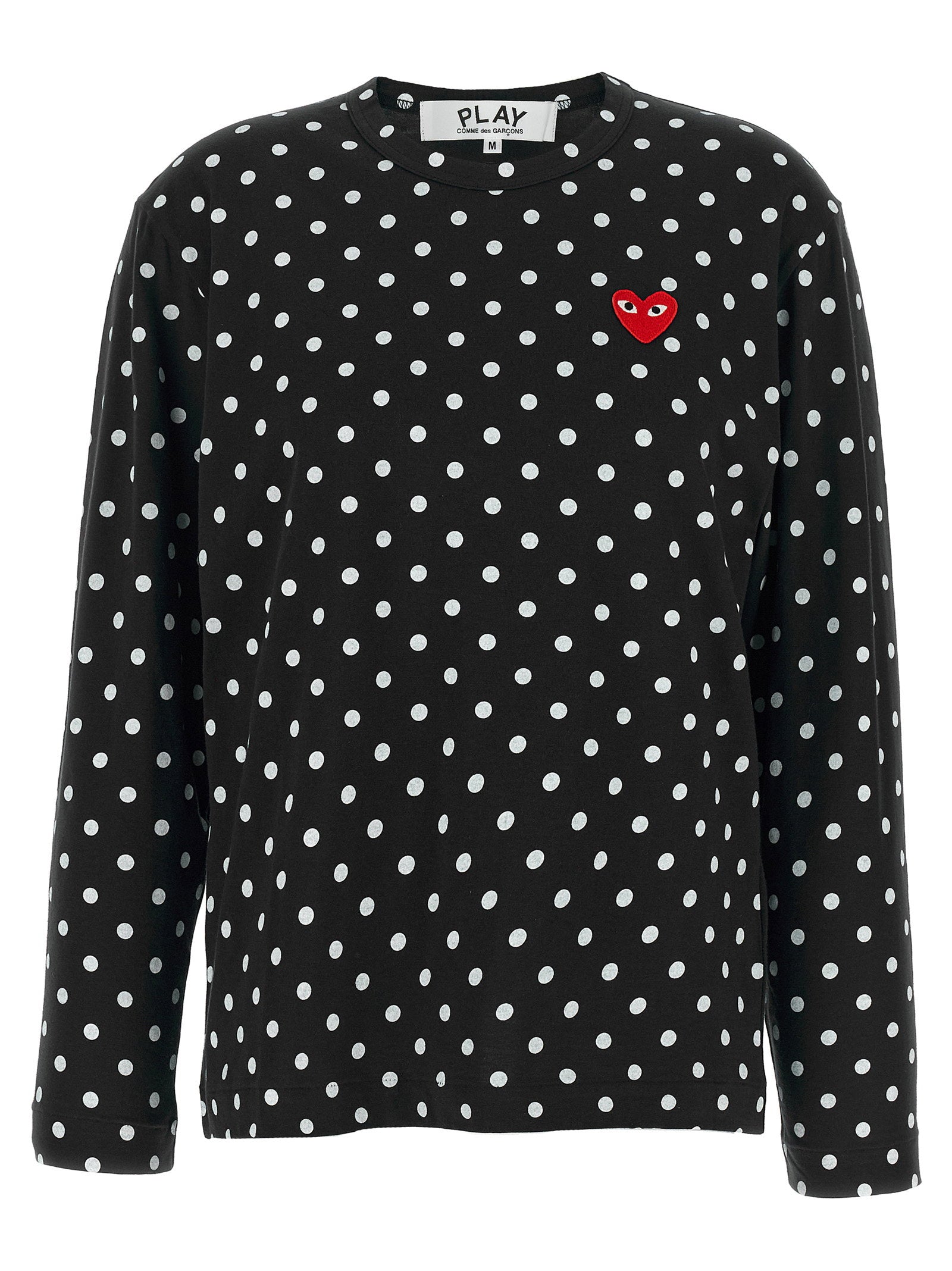 Comme Des Garçons Play Red Emblem T-shirt – 100% cotton