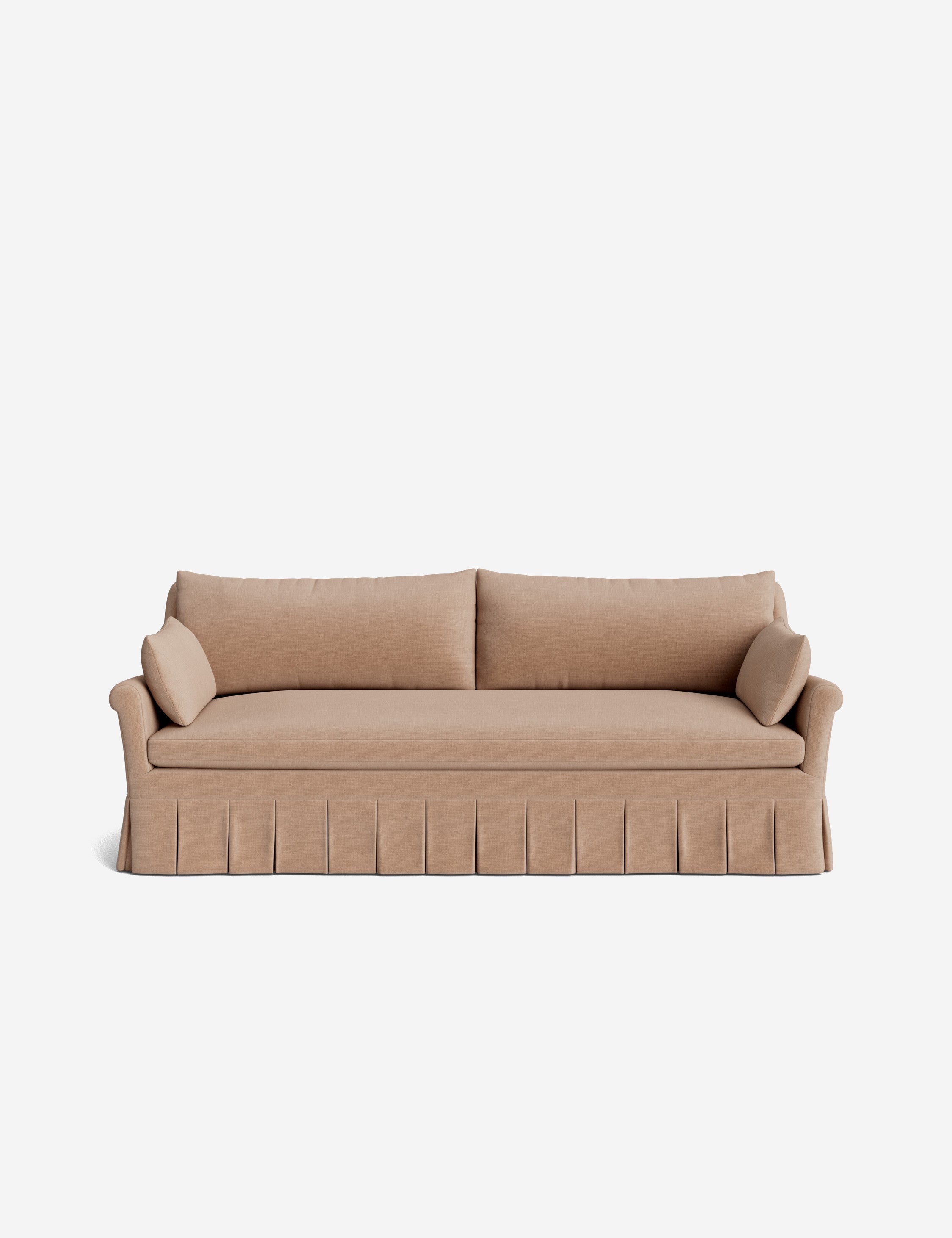 Lulu and Georgia Portola Rolled Arm Pleated Sofa - view 65