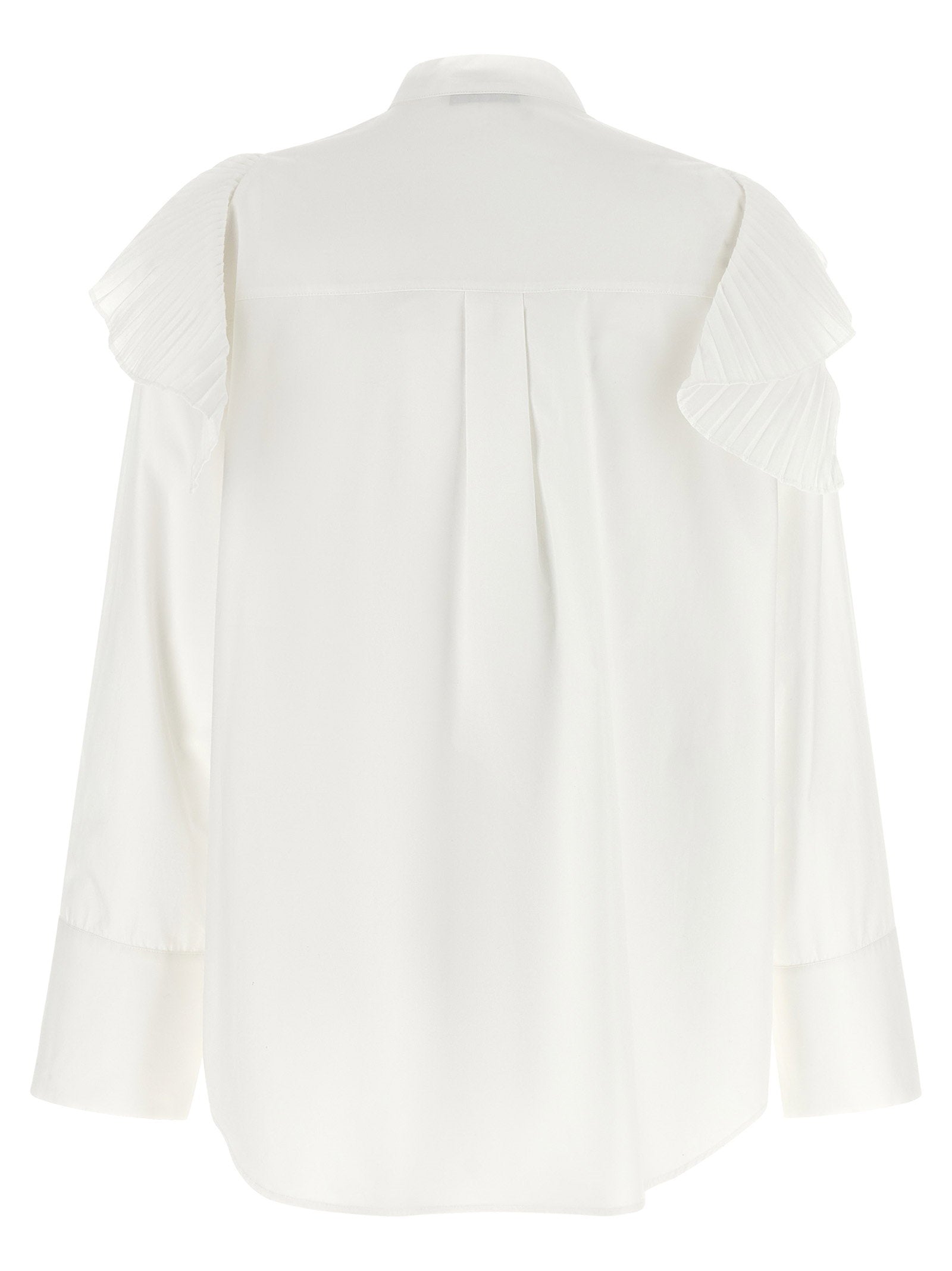 Alberta Ferretti Pleated Ruffle Shirt – 100% cotton - view 2