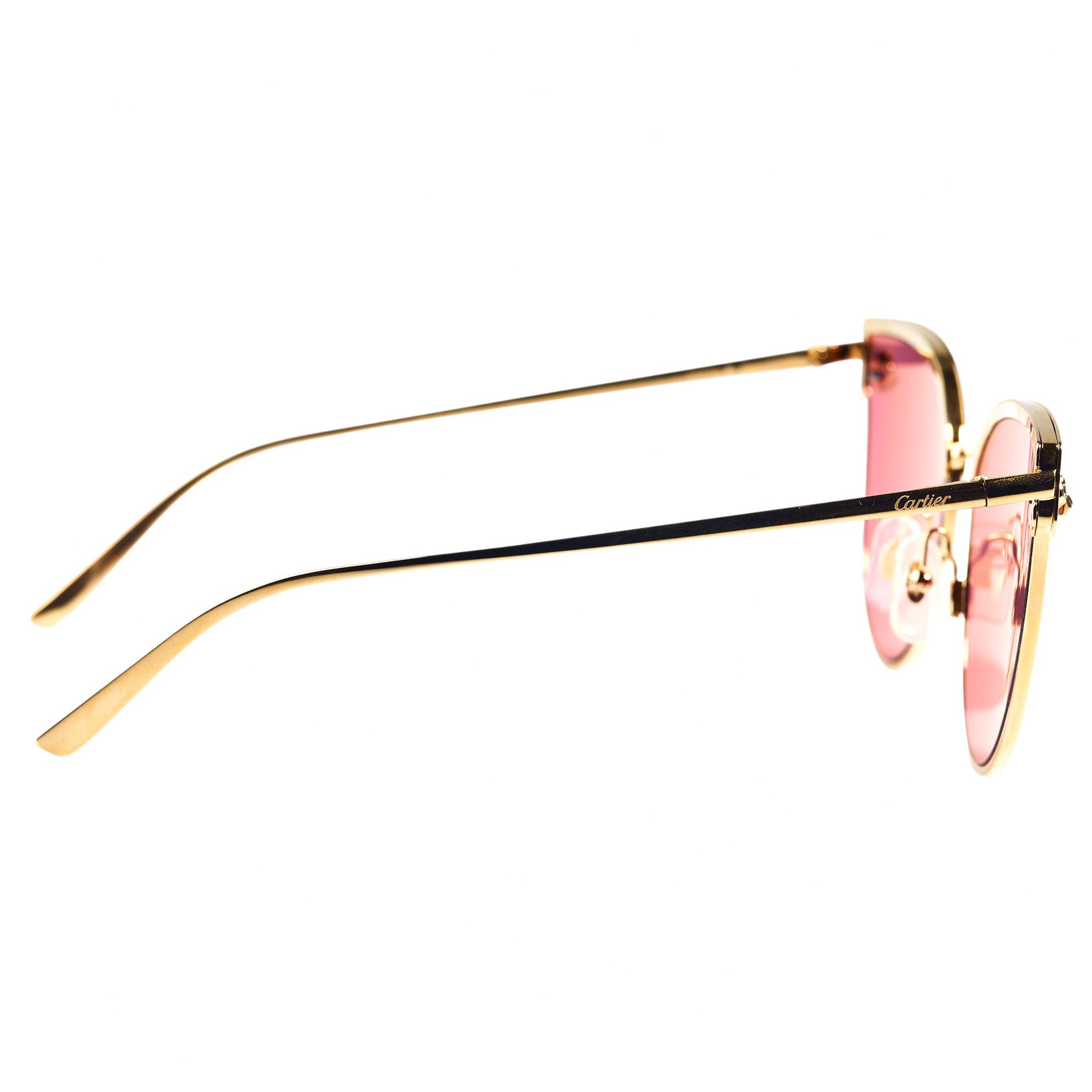 Cartier Eyewear CT0198S-004 Panthre De Cartier Pink Gold Sunglasses - view 2