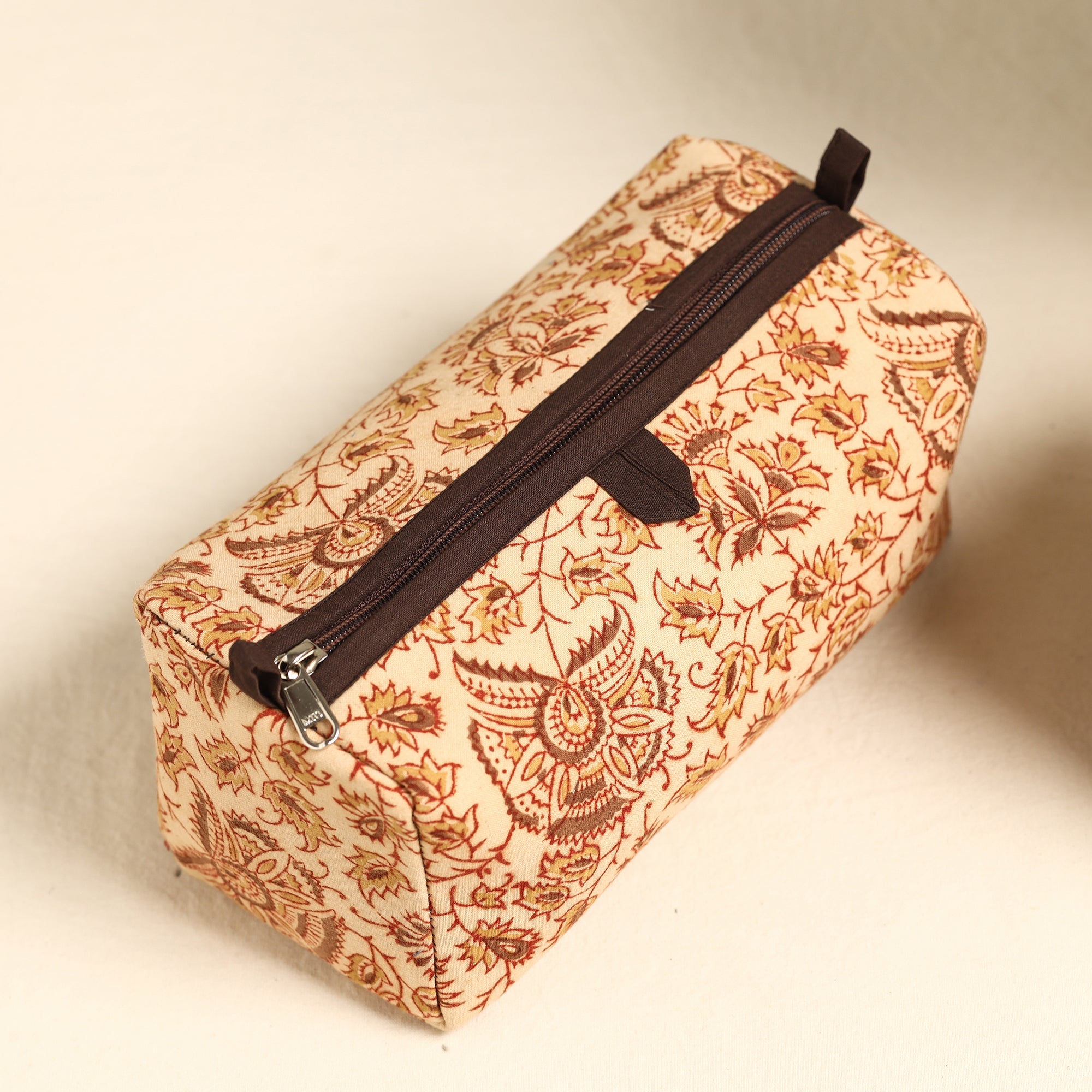 ITOKRI CRAFTS INITIATIVE Beige - Handmade Cotton Toiletry Bags (Set of 3) 09 - view 4