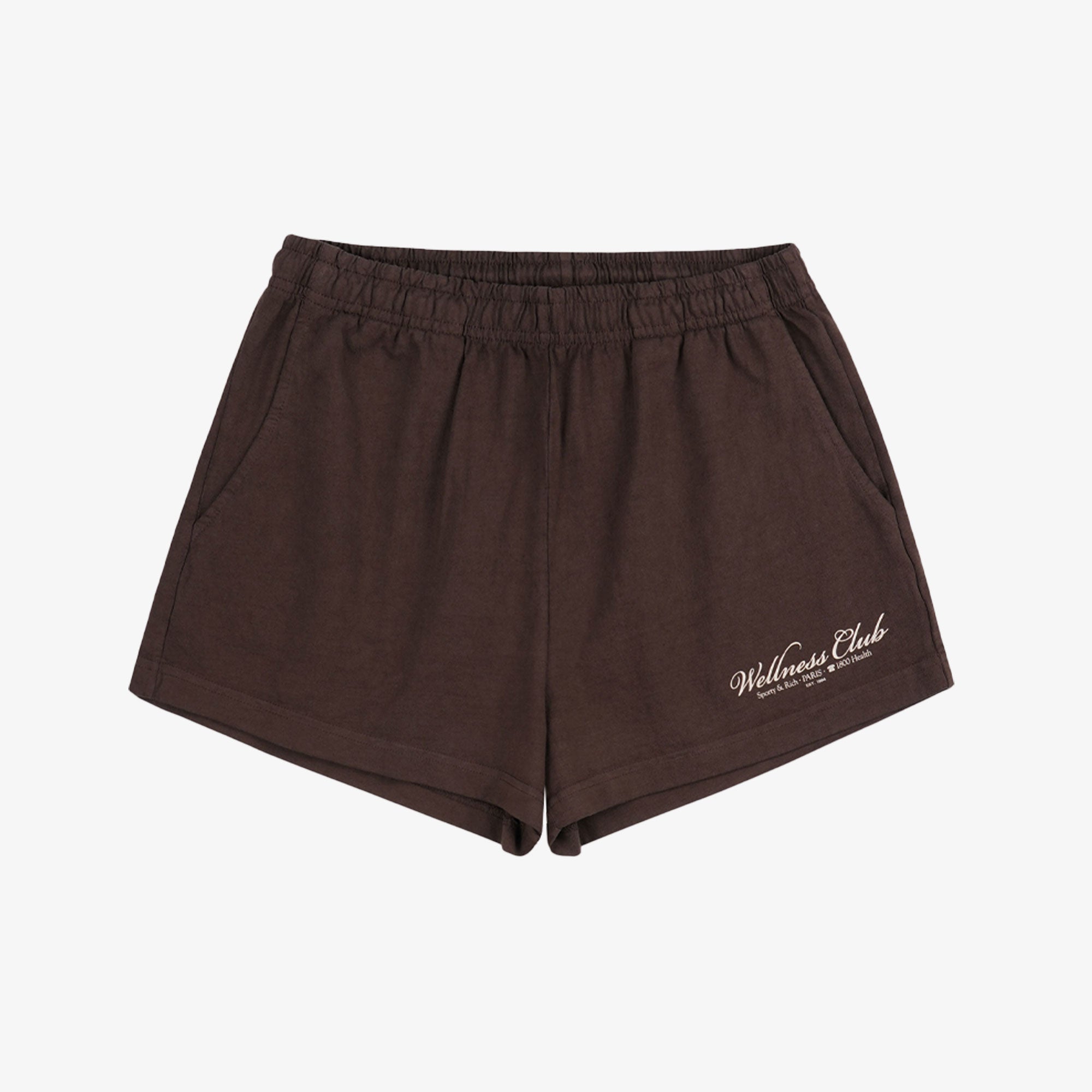 Sporty & Rich | 1800 Health Disco Short { Chocolate/cream