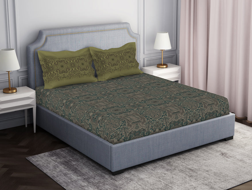Spaces India Ornamenta Ornate 100% Cotton Fitted King - Essentials by Spaces - view 9