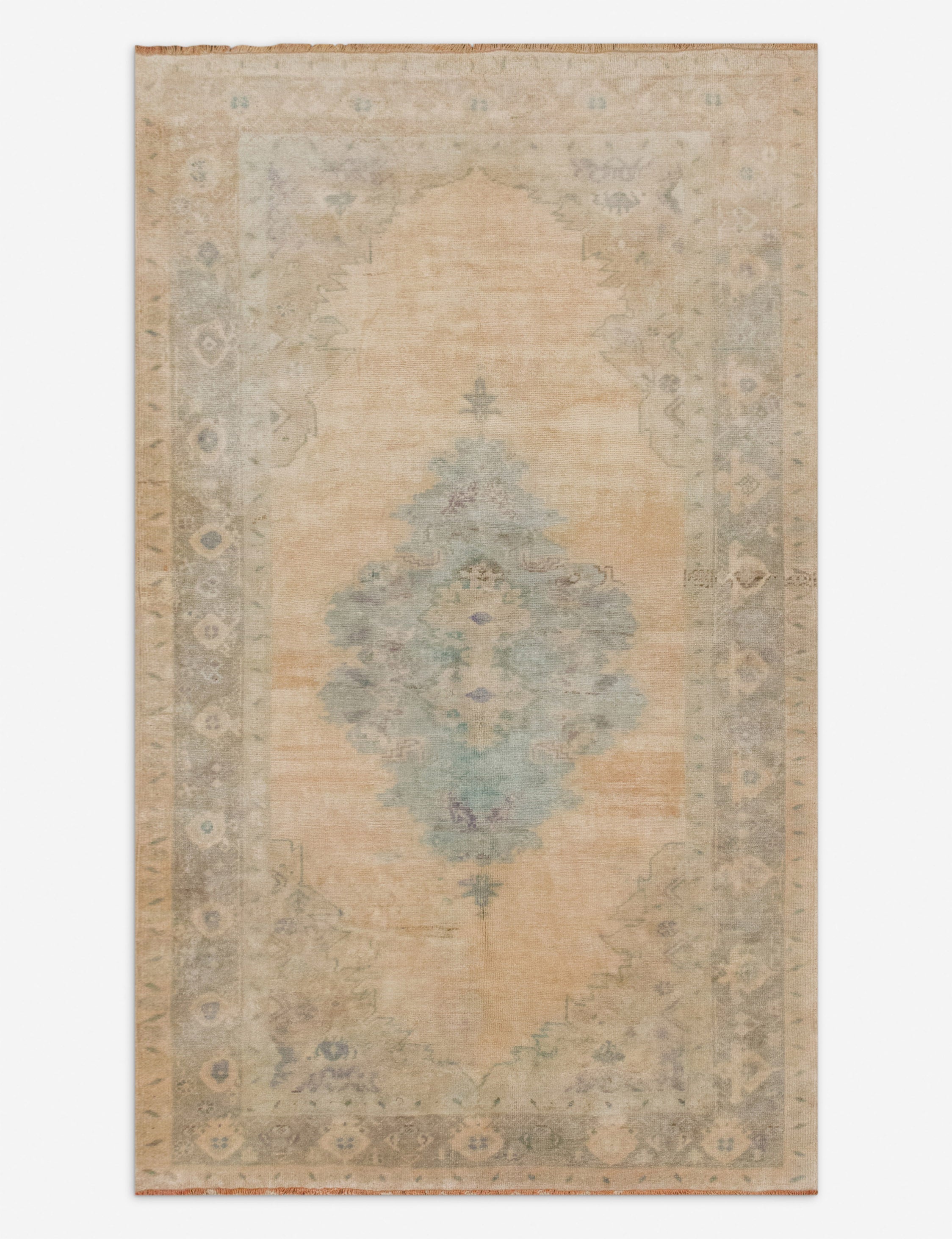 Lulu and Georgia Vintage Turkish Hand-Knotted Wool Rug No. 554, 4'8" x 8'5"