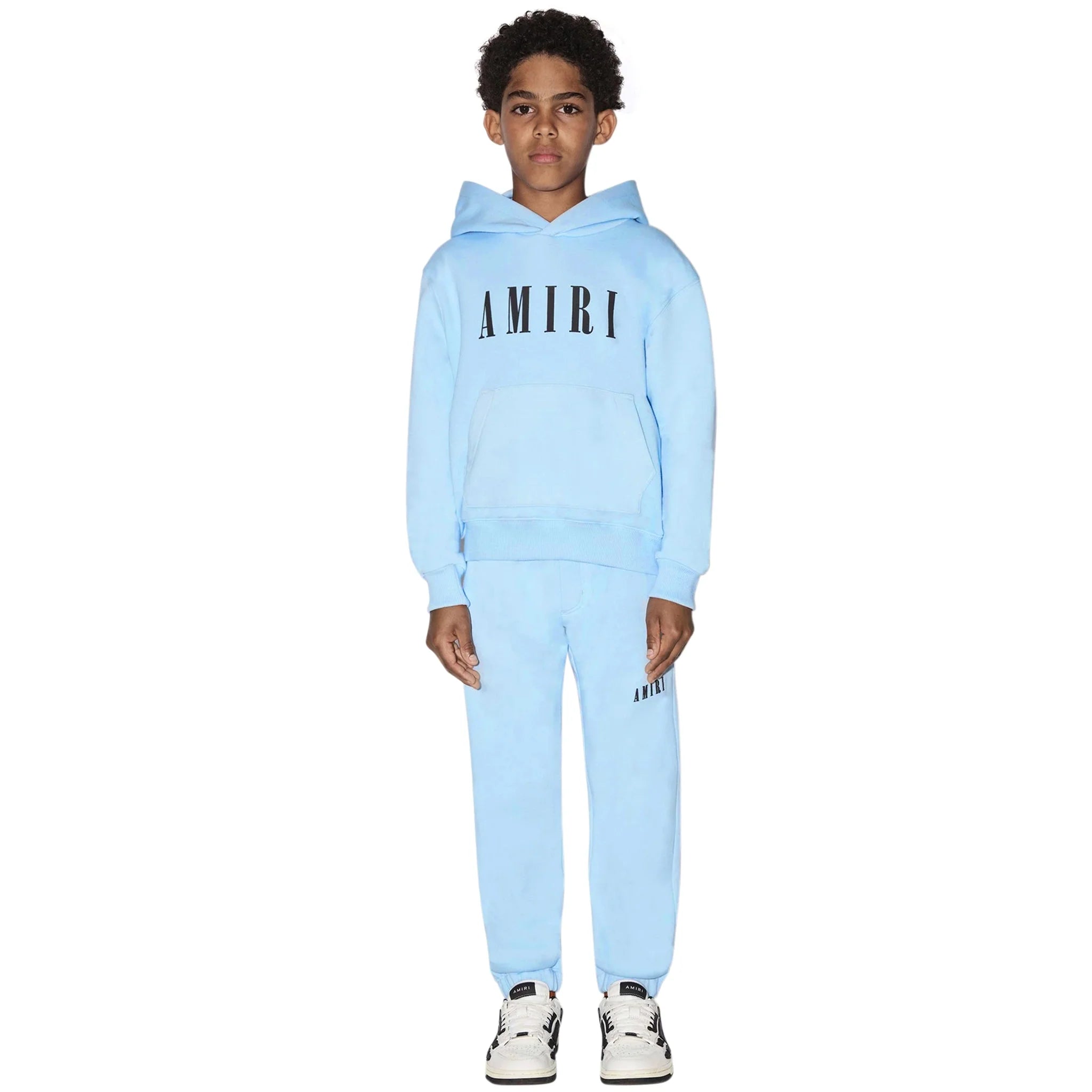 Amiri Kids 'Amiri' Baby Blue Hoodie - view 2