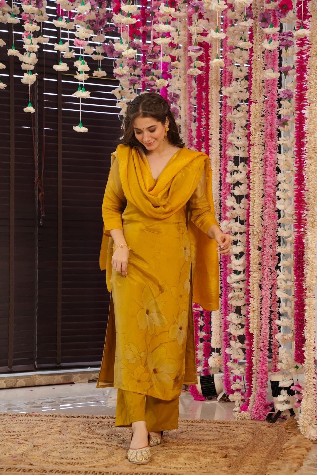 Idaho-o Meera yellow Kurta set - view 3