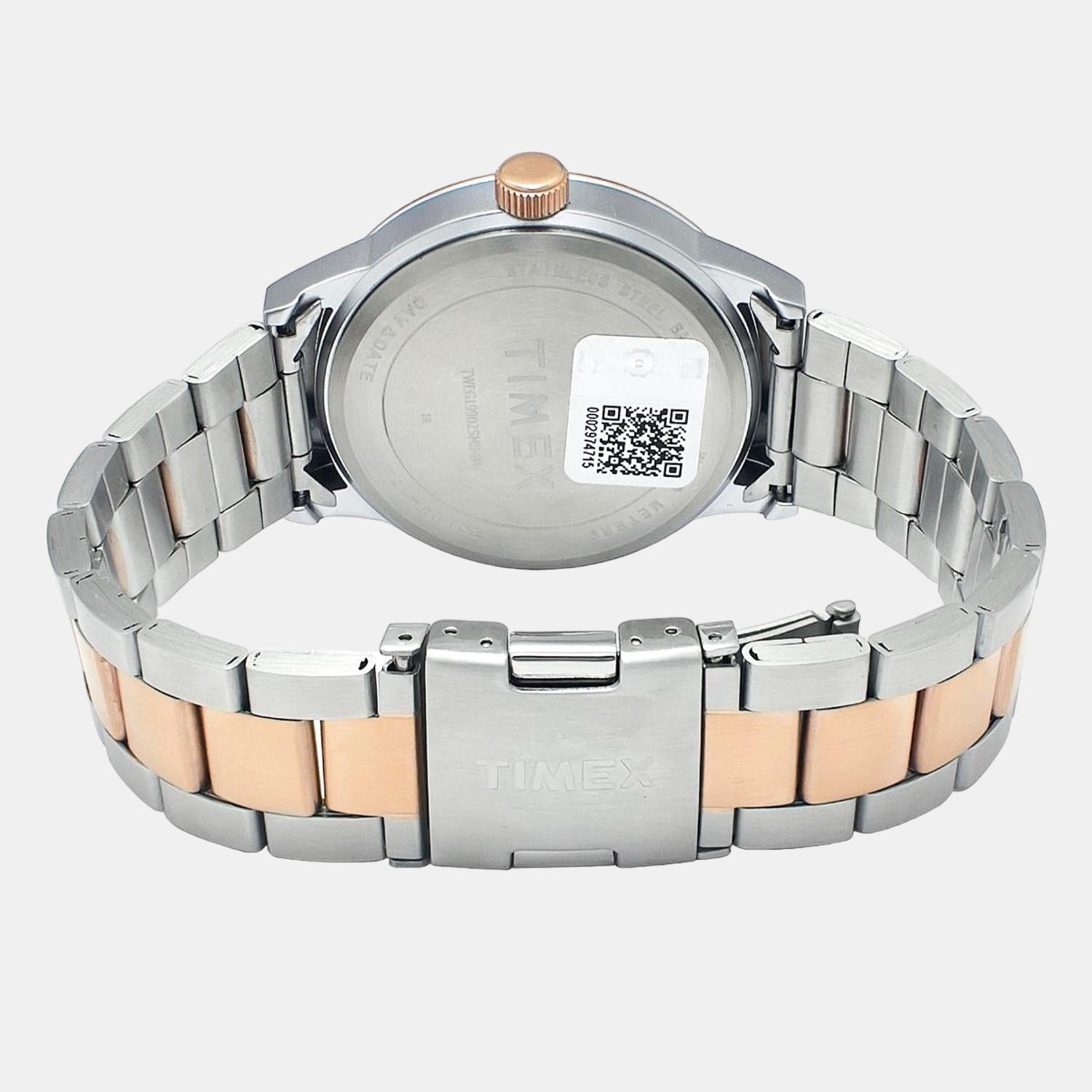 Timex Fashion Men Quartz Beige Dial Chronograph Stainless Steel Watch TWEG19902 - view 5