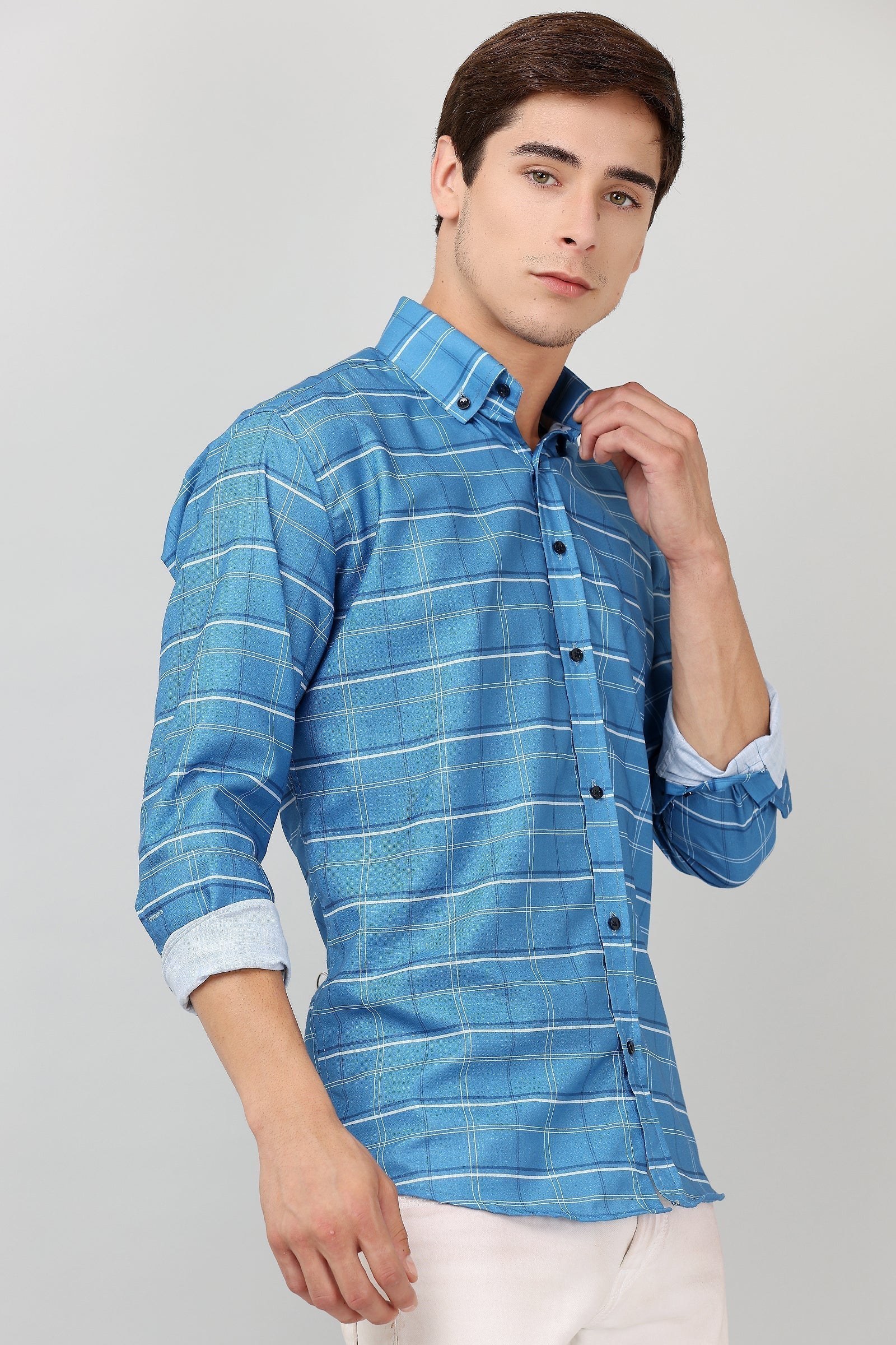 BlackTree Darnandstitch High Quality Printed Checkered Shirt - view 8