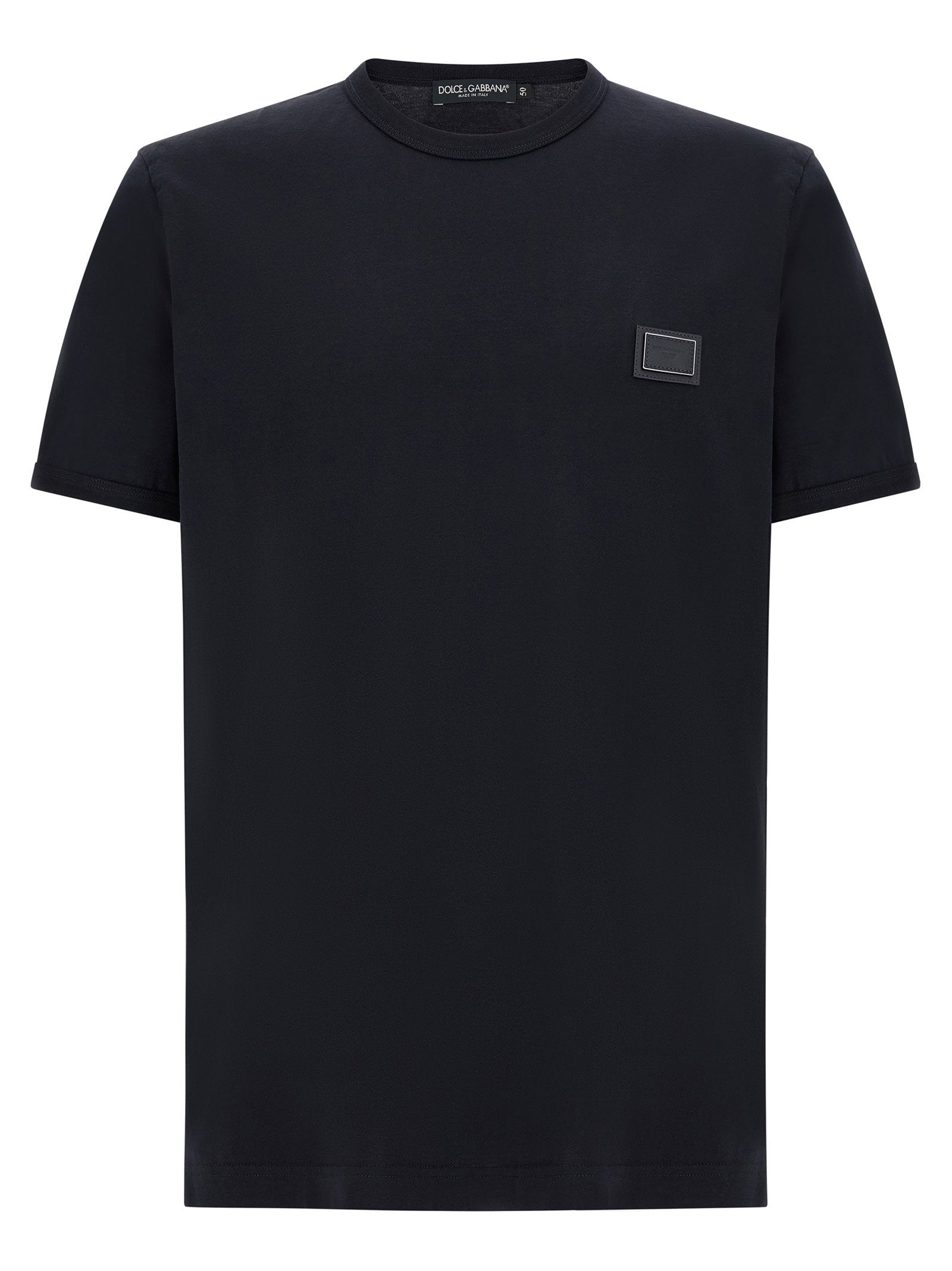 Dolce & Gabbana Metal Plate T-shirt – 100% cotton
