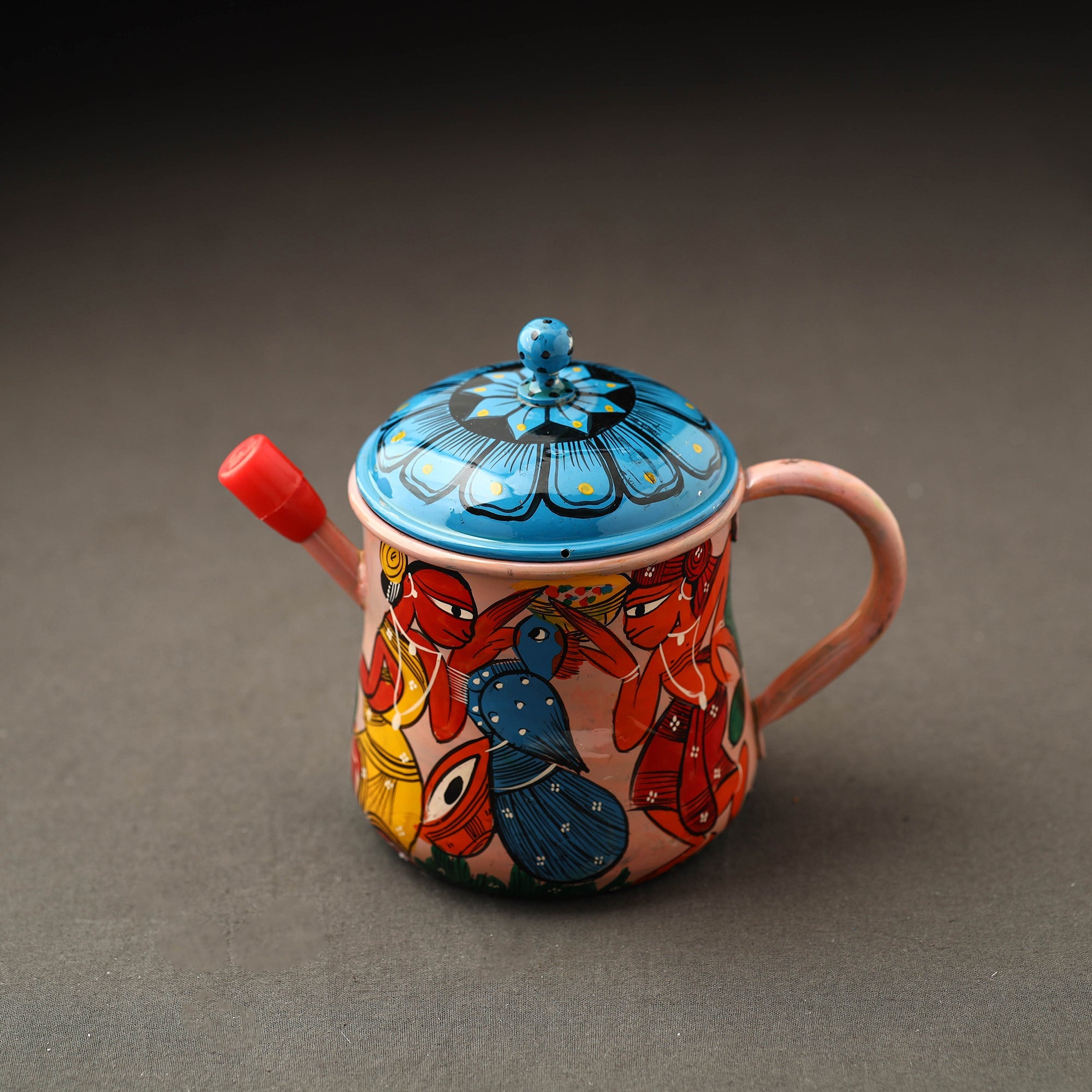 AAYAAS Bengal Patua Handpainted Stainless Steel Oil Dispenser 48 - view 2