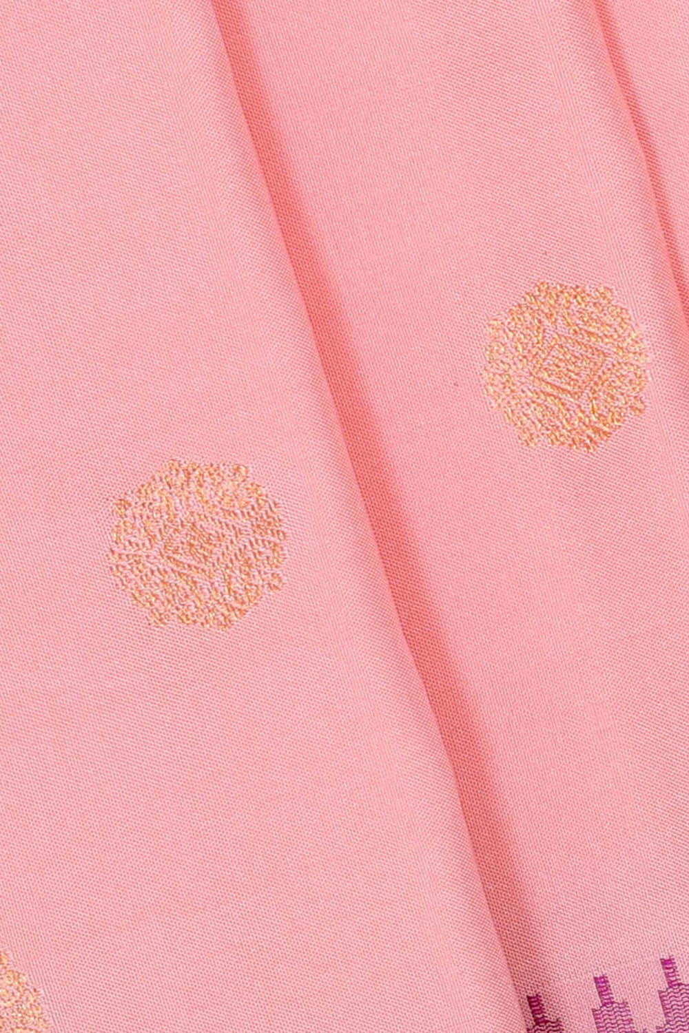 Kalanjali Gadwal Silk Soft Pink Saree – Women's - view 2