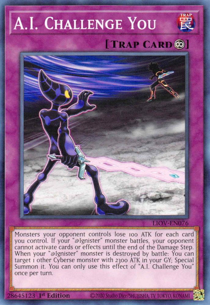 I challenge you – Yu-Gi-Oh! A.I. Challenge You - LIOV-EN076 - Common - 1st Edition