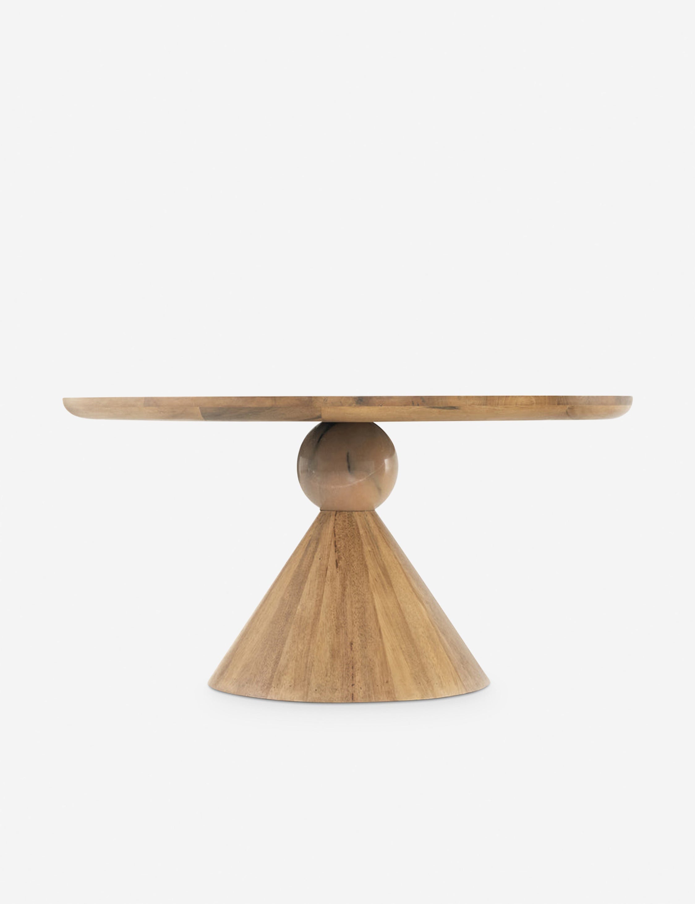 Lulu and Georgia Jasmine Round Dining Table – Natural/Blush Marble
