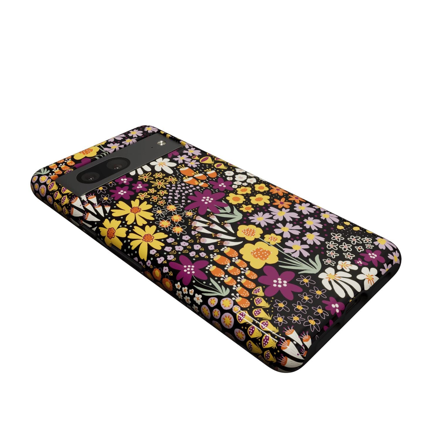 Casetry Falling for You | Plum Floral Google Pixel Case - view 8