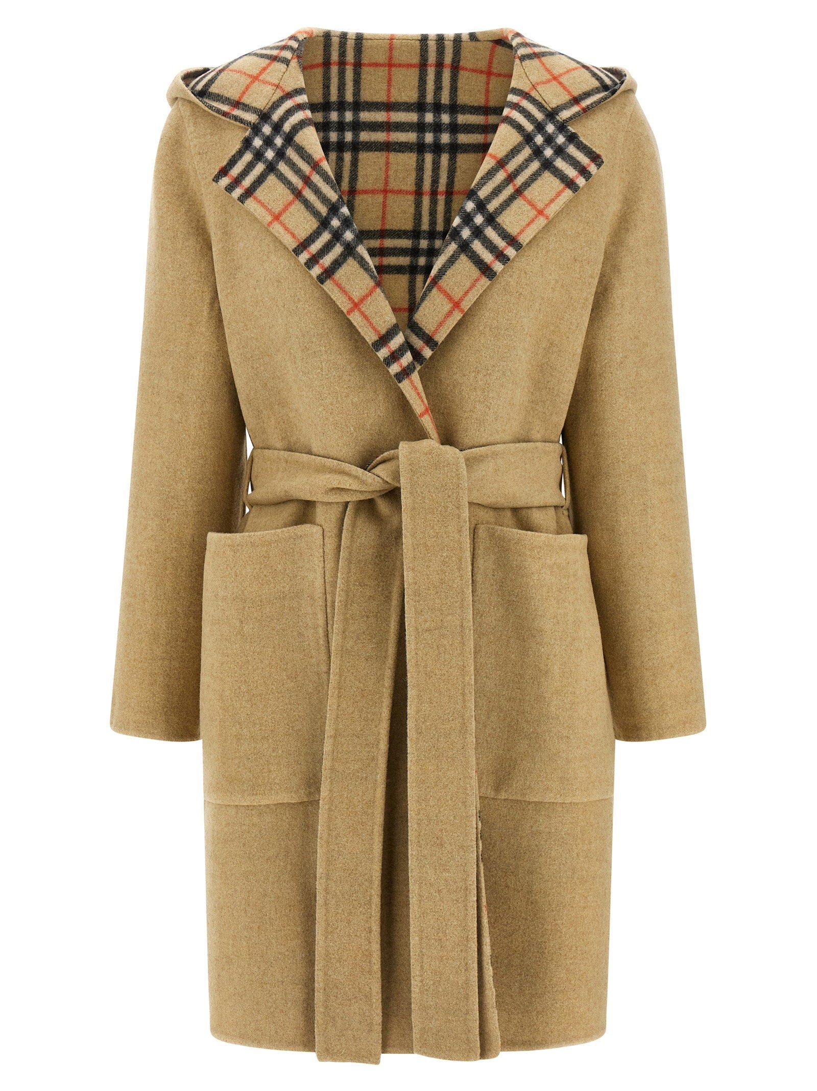 Burberry Hampshire Reversible Coat – 100% wool