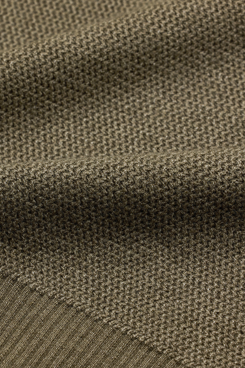 SNITCH Olive Knitted Polo Sweater - view 9
