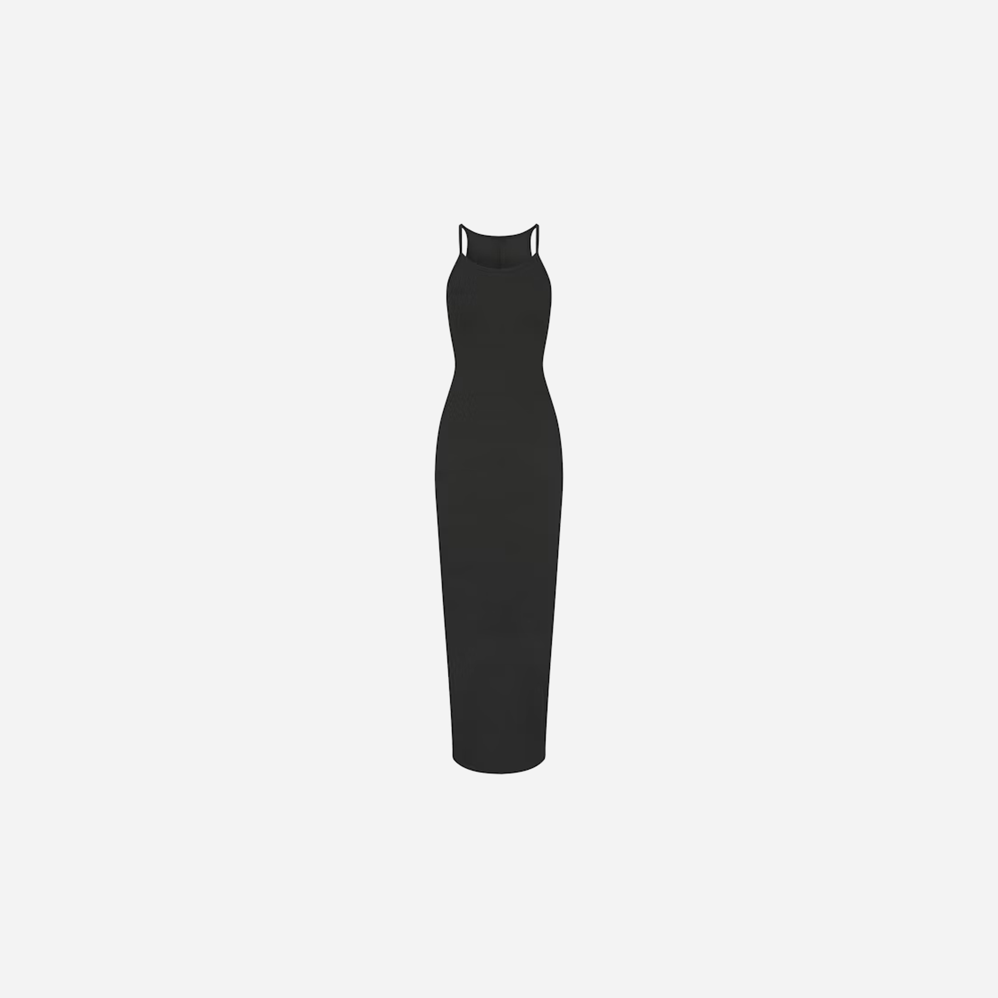 Skims Long Cami Dress – Soot