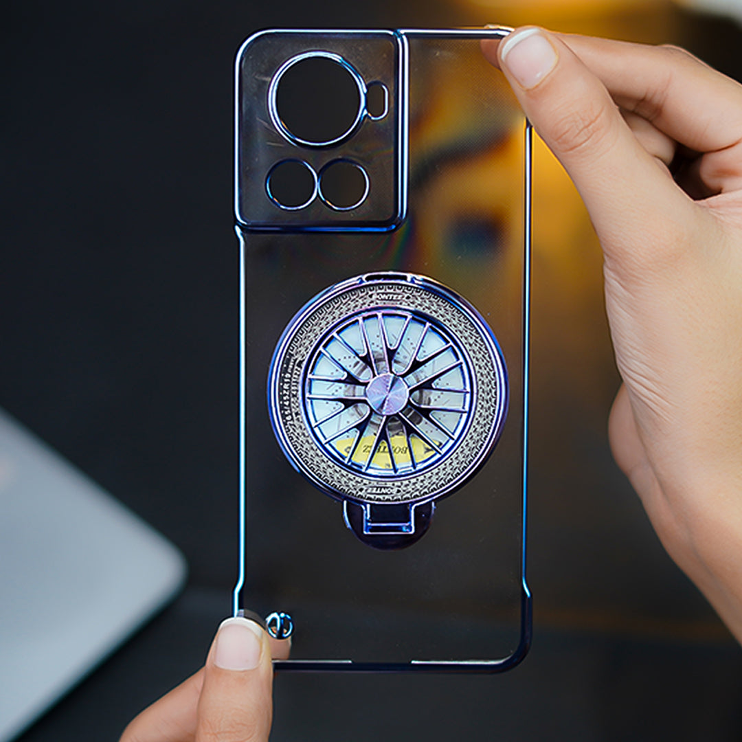 Million Cases OnePlus 10R Crystal Clear Borderless Swivel Stand Case - view 16
