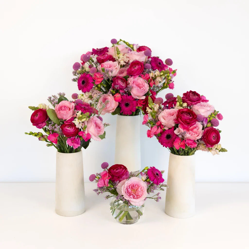 FiftyFlowers Gummy Pink Flower Centerpieces