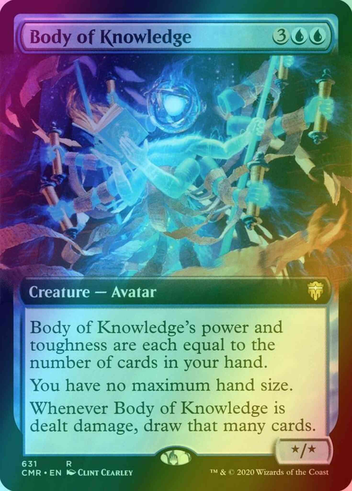 Magic Body of Knowledge [631] [Extended Art] [Commander Legends] [Foil]