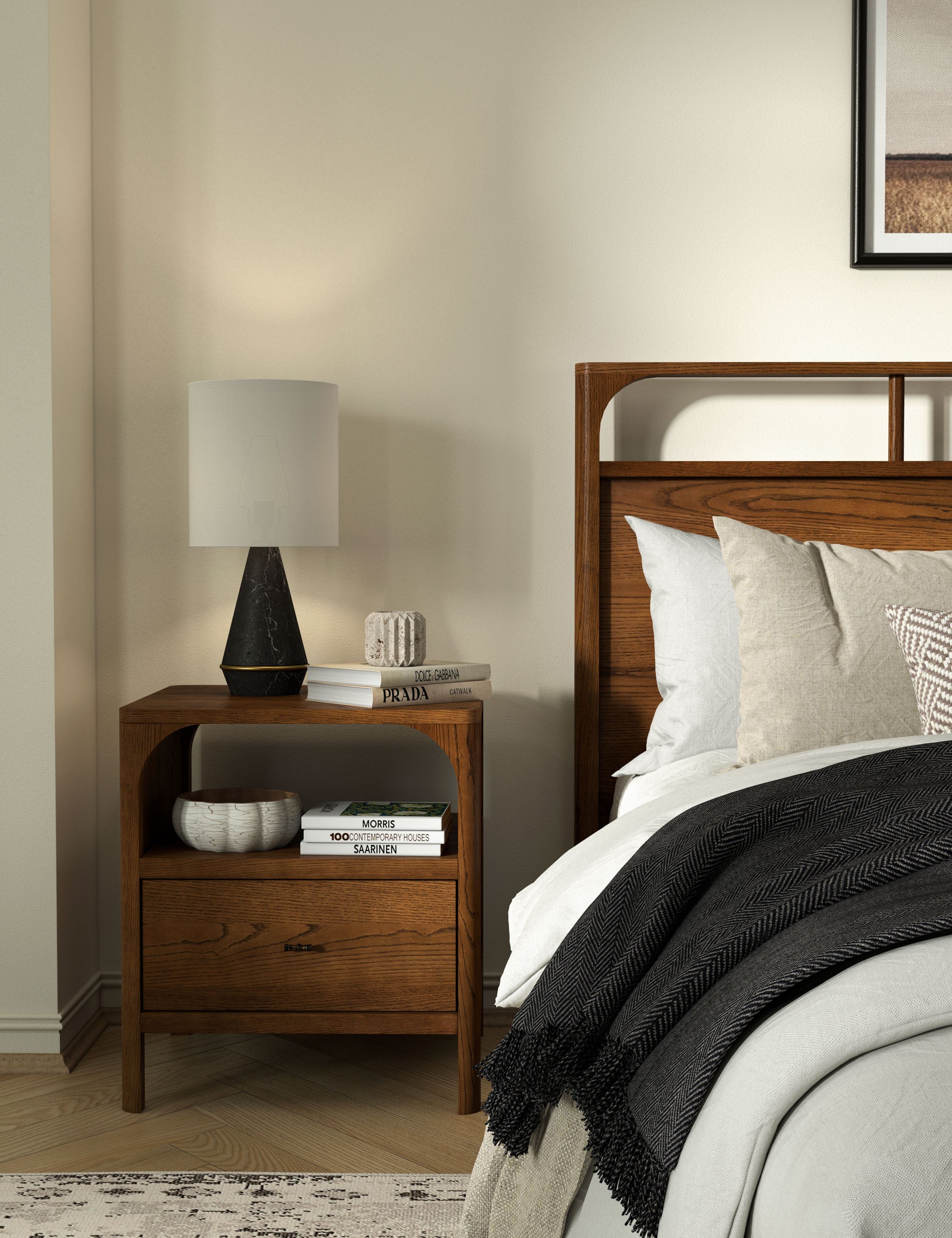 Lulu and Georgia Ralston Nightstand – Walnut Oak - view 2