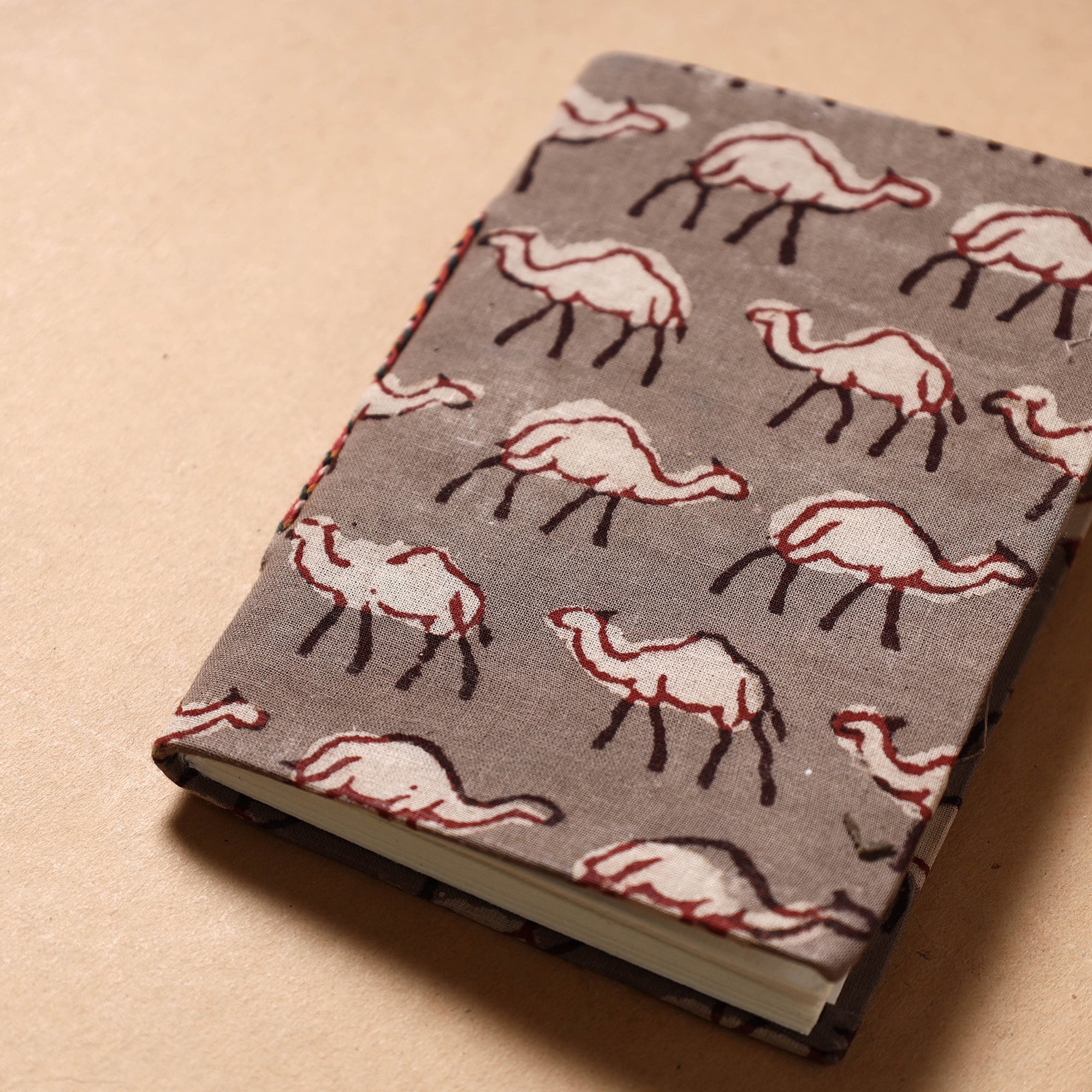 BINDAAS UNLIMITED Brown - Bindaas Fabric Cover Handmade Paper Notebook (5 x 3.5 in) - view 2