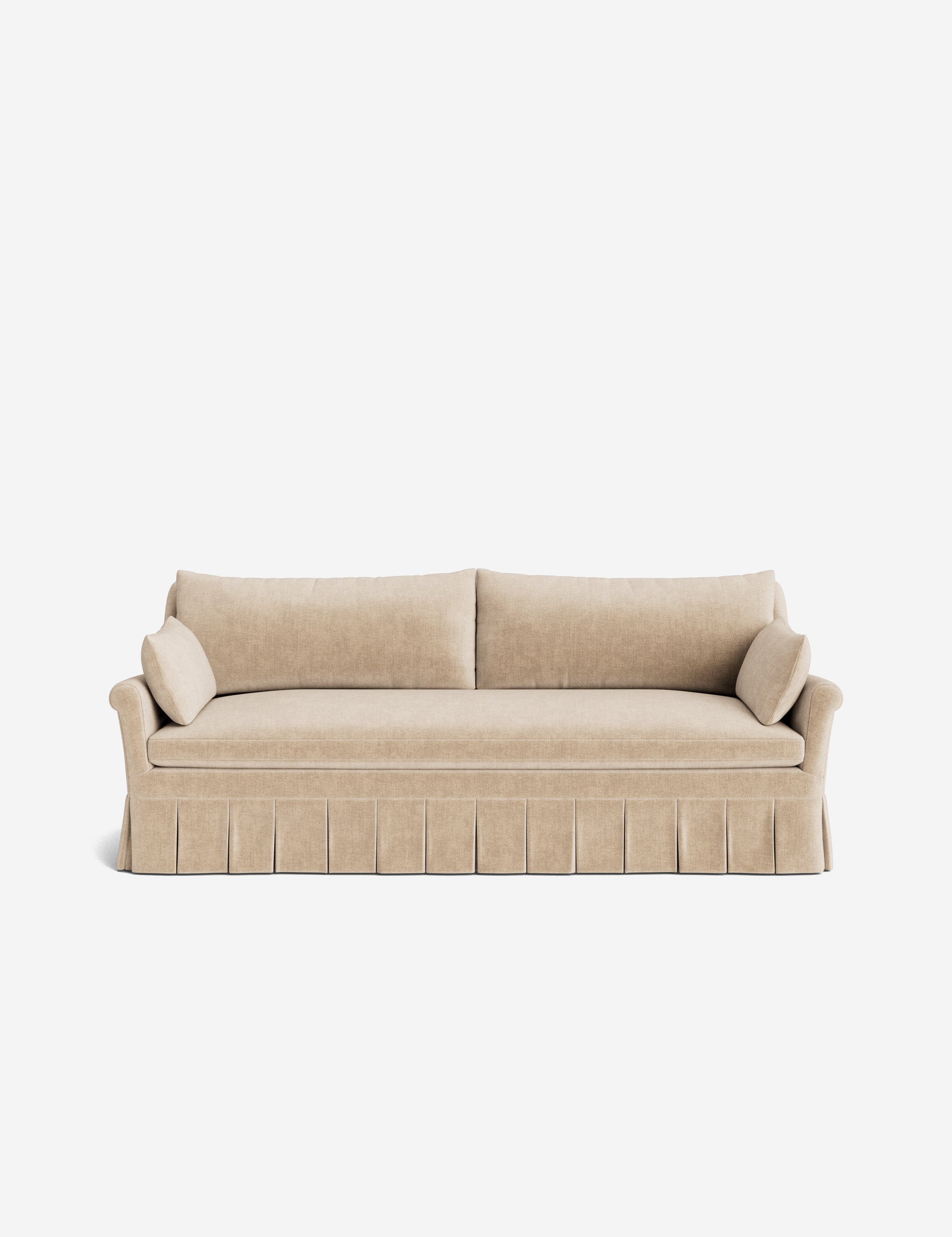 Lulu and Georgia Portola Rolled Arm Pleated Sofa - view 14