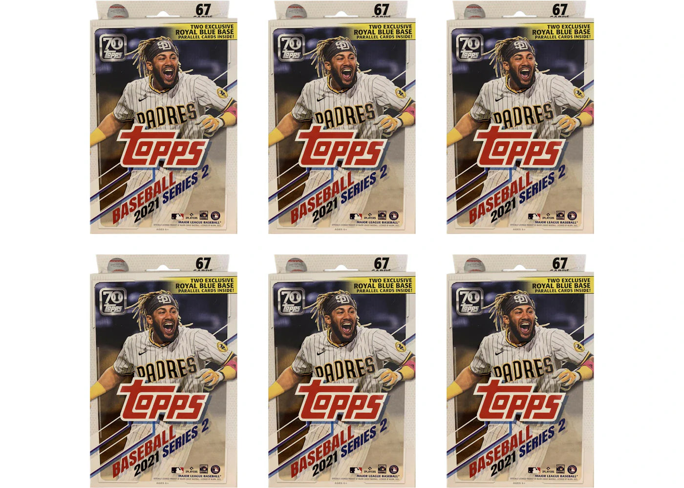 2021 Topps Series 2 Baseball Hanger Box 6x Lot