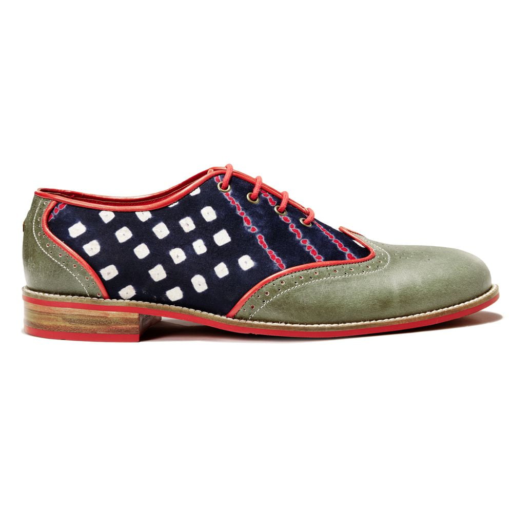 Men olive green – Banjaaran India Bandhni Brogue for Men – Olive Green (discontinued)