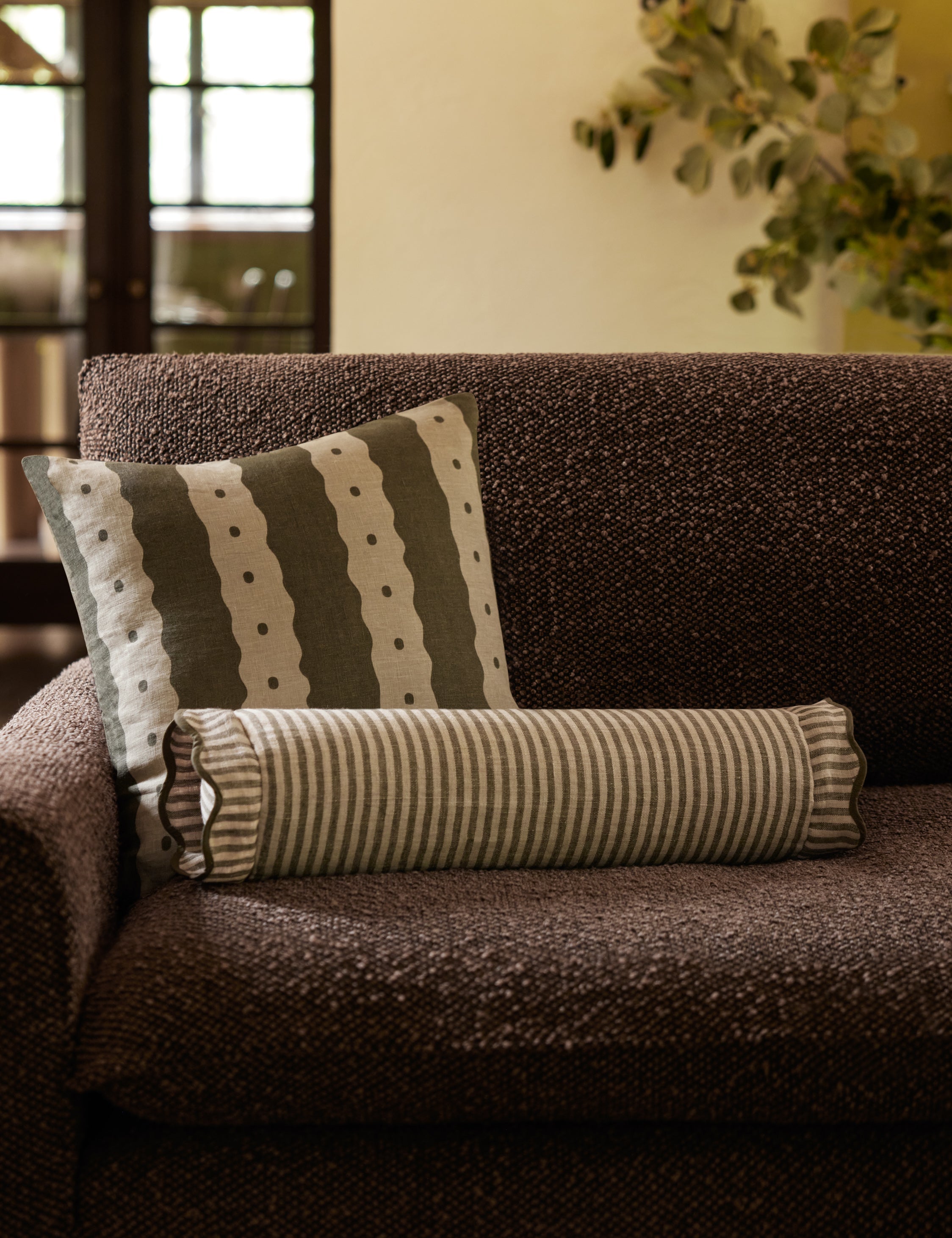 Lulu and Georgia Dotti Linen Pillow by Sarah Sherman Samuel - view 6