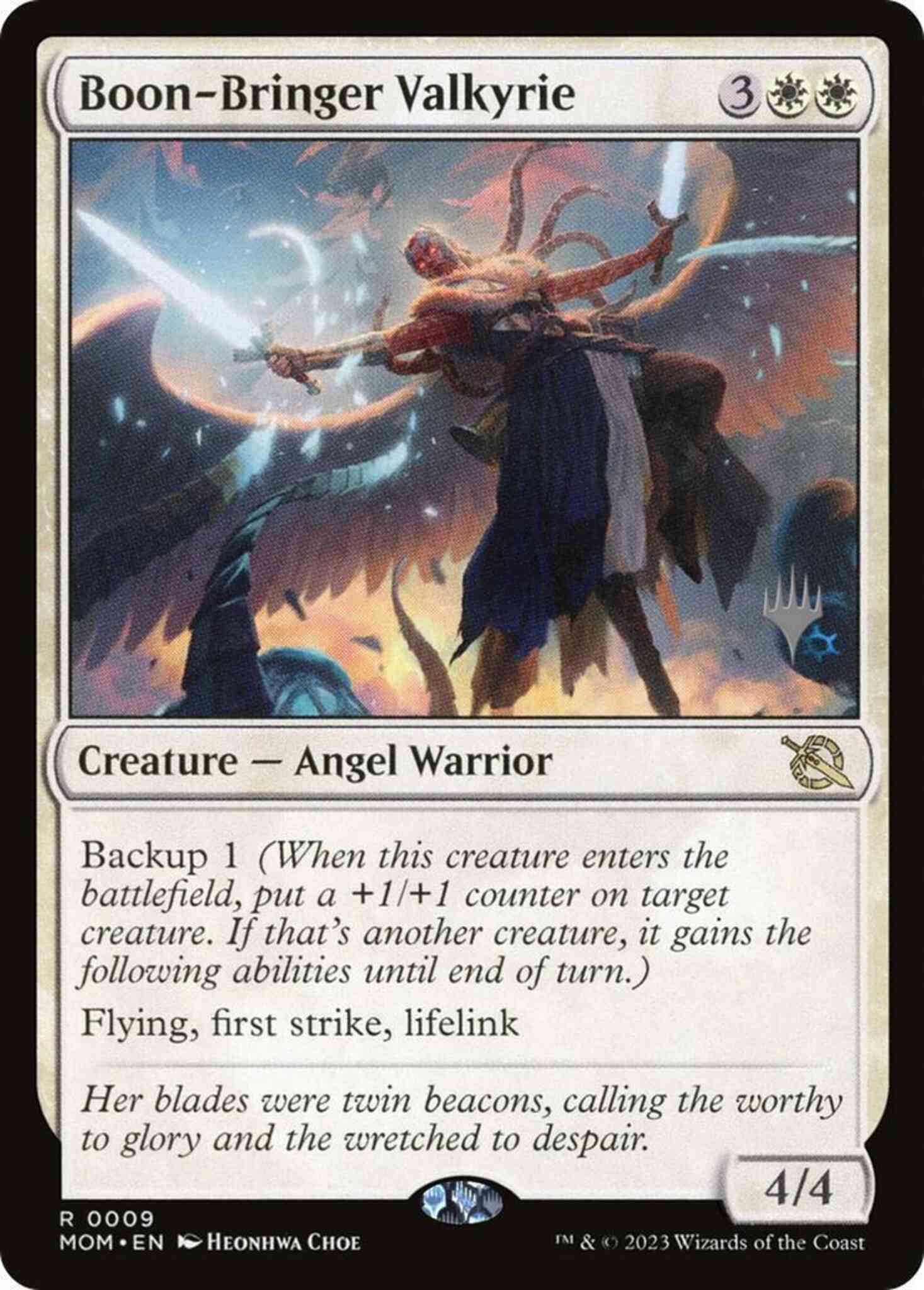 Boon-bringer valkyrie 9p – Magic Boon-Bringer Valkyrie [9p] [Promo Pack] [March of the Machine: Promos] [Non-Foil]