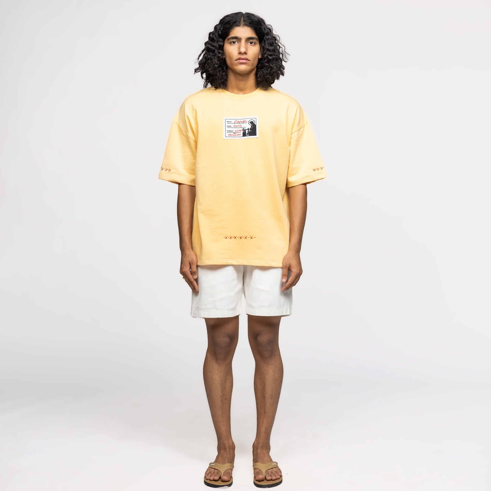 F A R A K | Call Of Fiction 2.0 T-shirt { Beige/beige - view 7