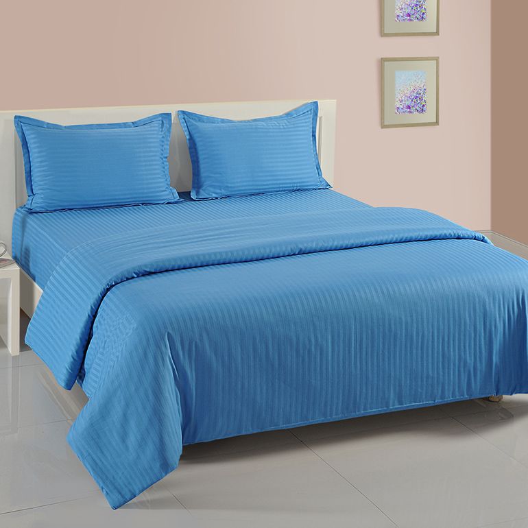 Sonata coral alaskan – Swayam India Sonata Coral: Alaskan Blue Bed Sheet