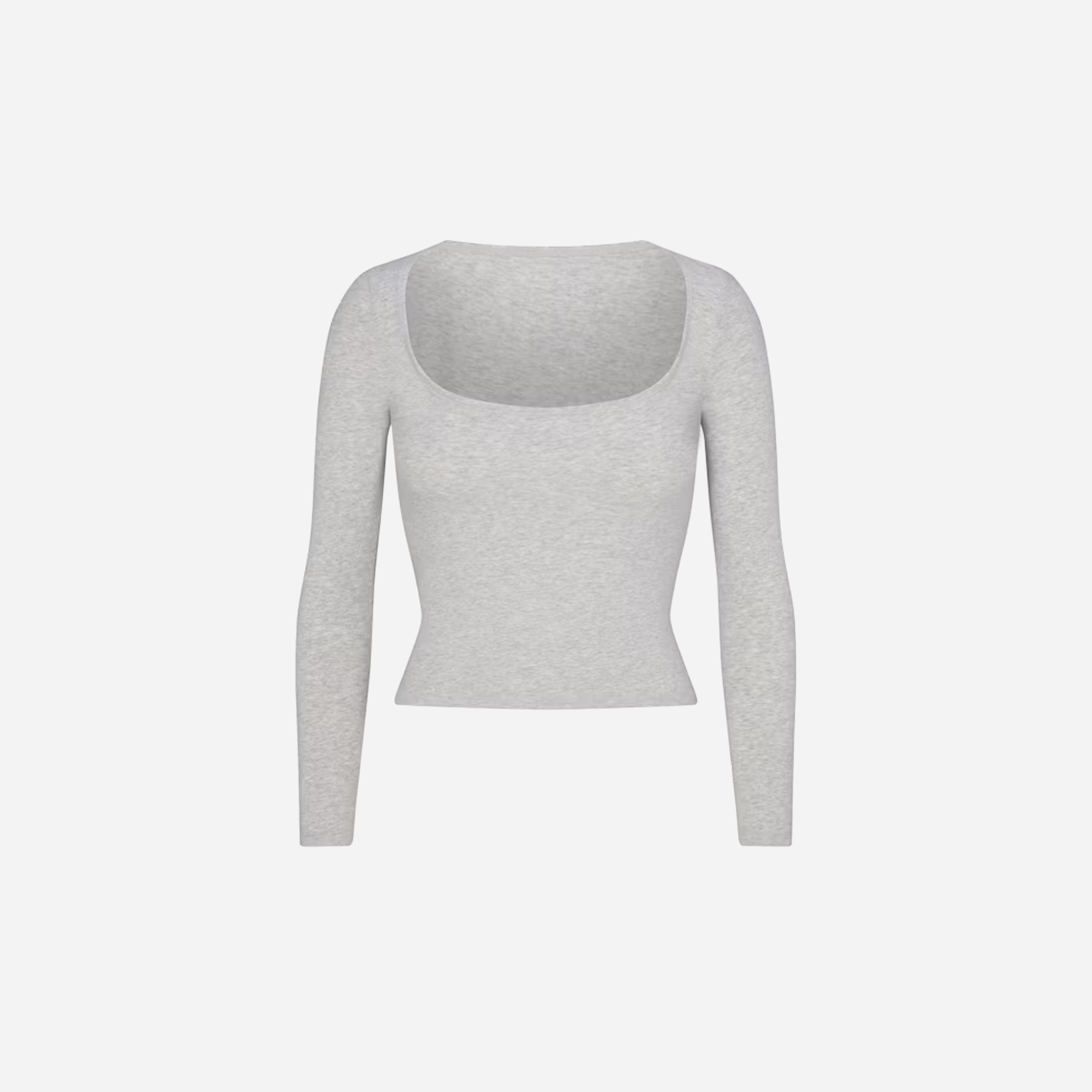 Skims Scoop Neck Long Sleeve Top Cotton Jersey - view 2
